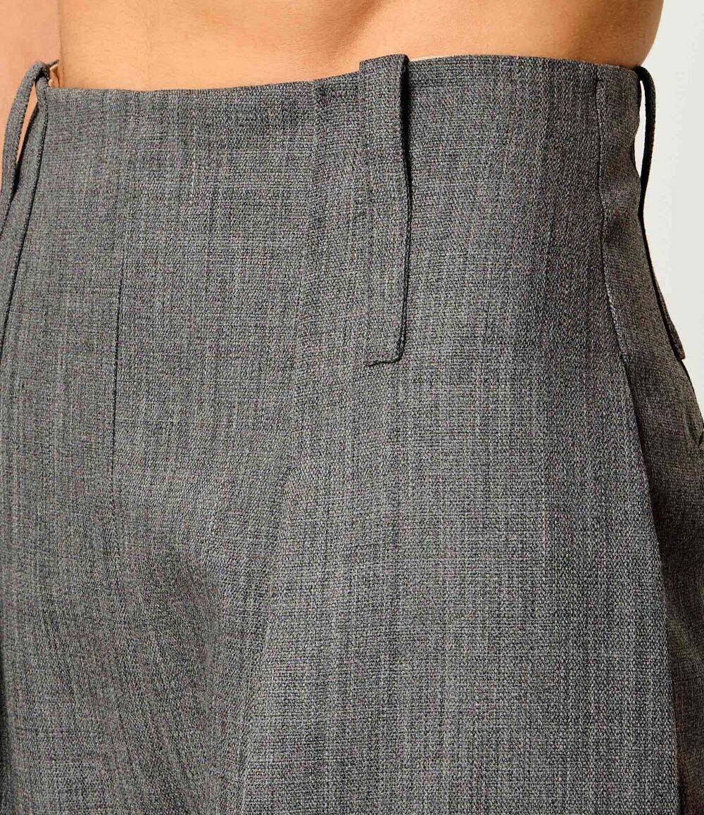 Elisabetta Franchi De lână pantaloni cu cordon | Oversize fit
