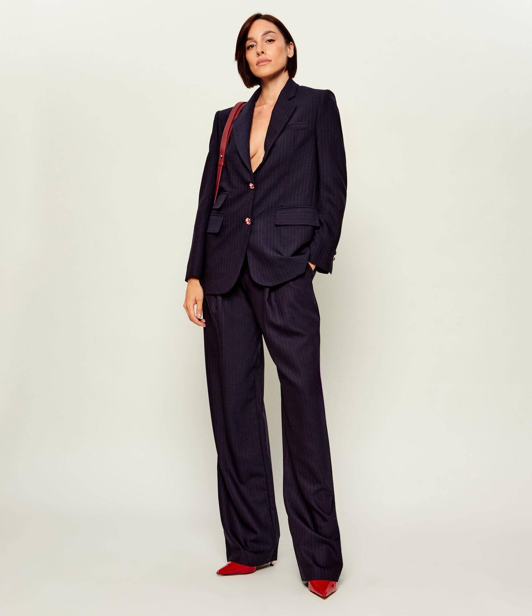 Elisabetta Franchi De lână pantaloni | regular fit
