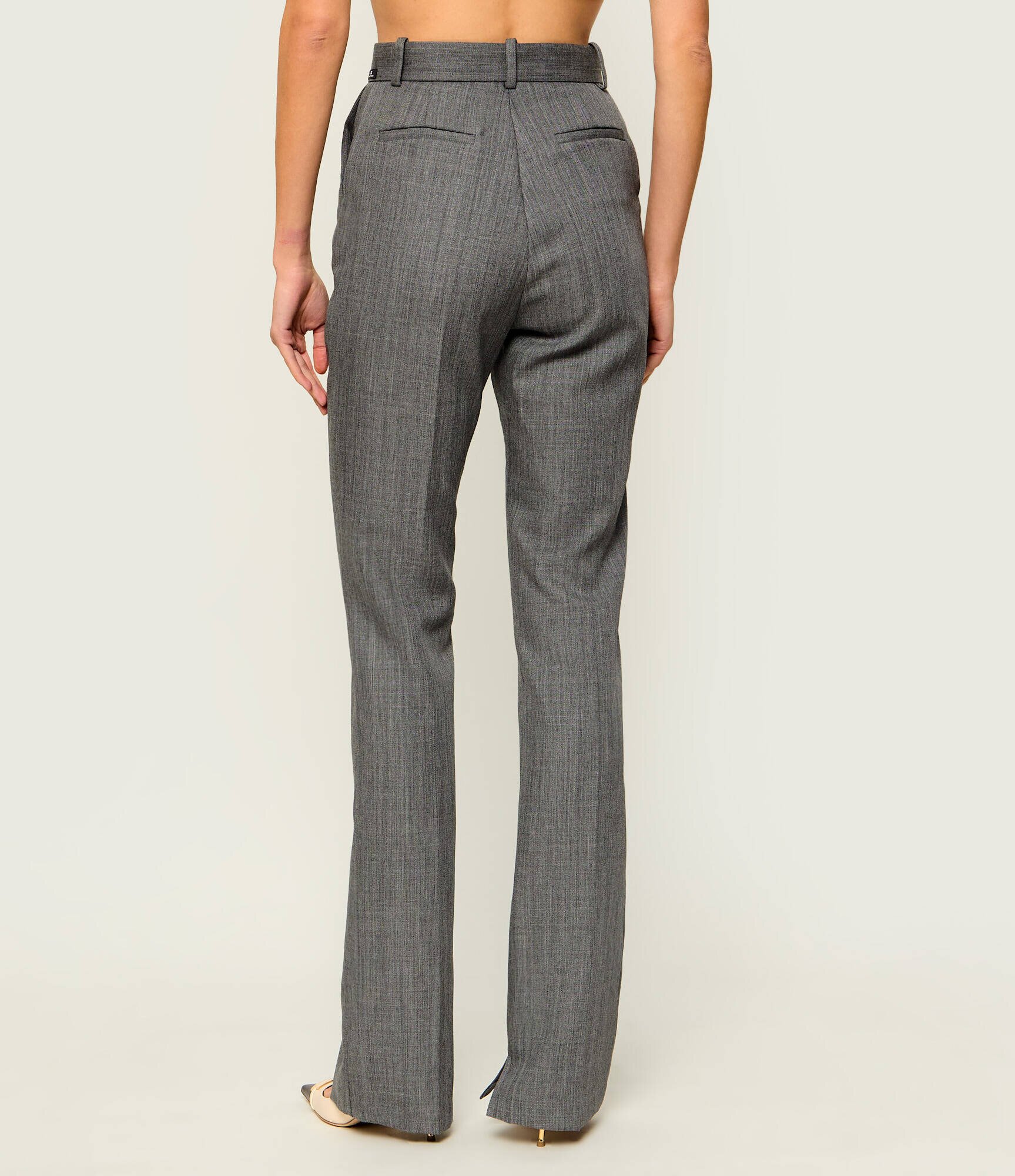 Elisabetta Franchi De lână pantaloni | Straight fit