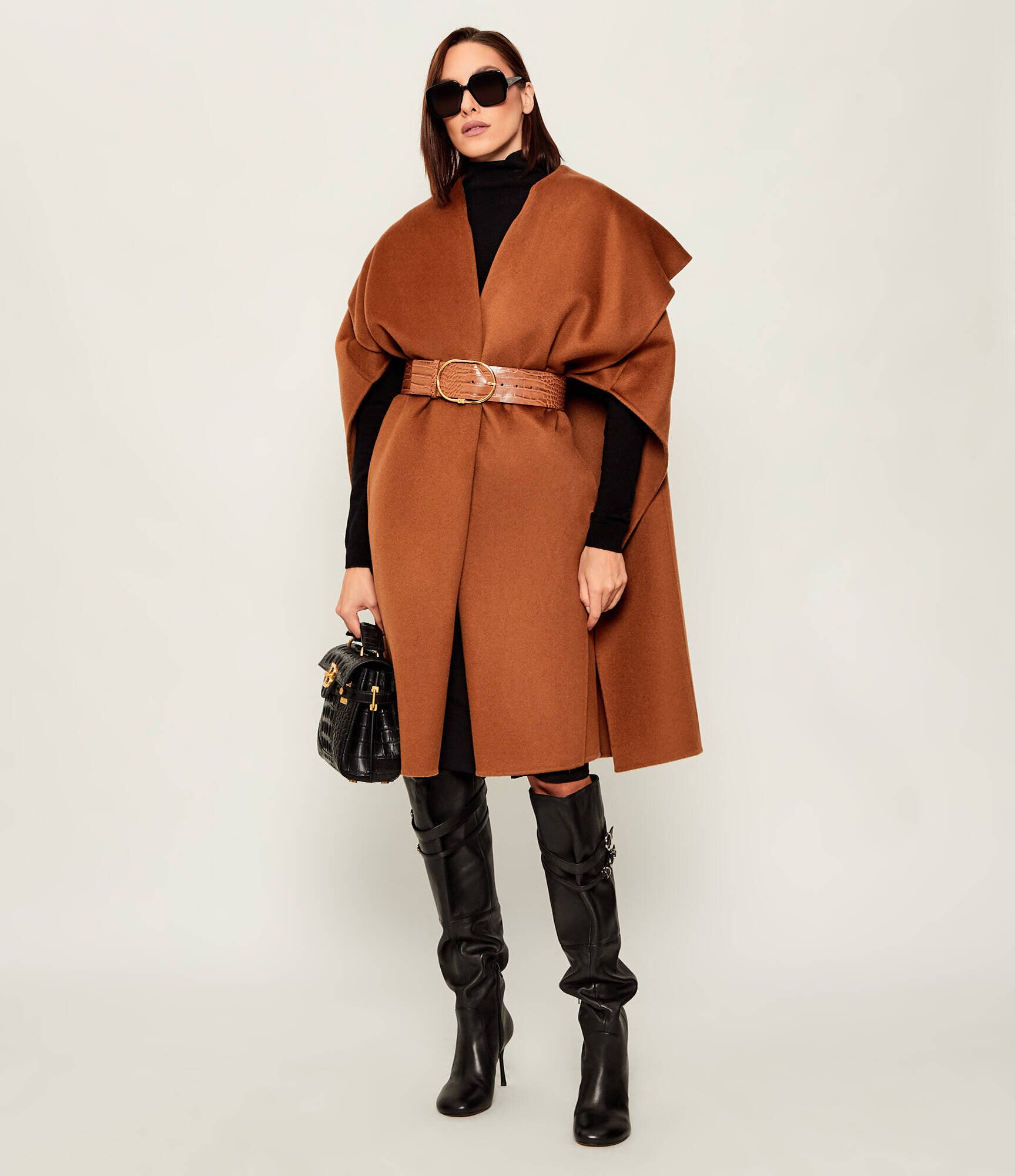Elisabetta Franchi De lână poncho | Oversize fit