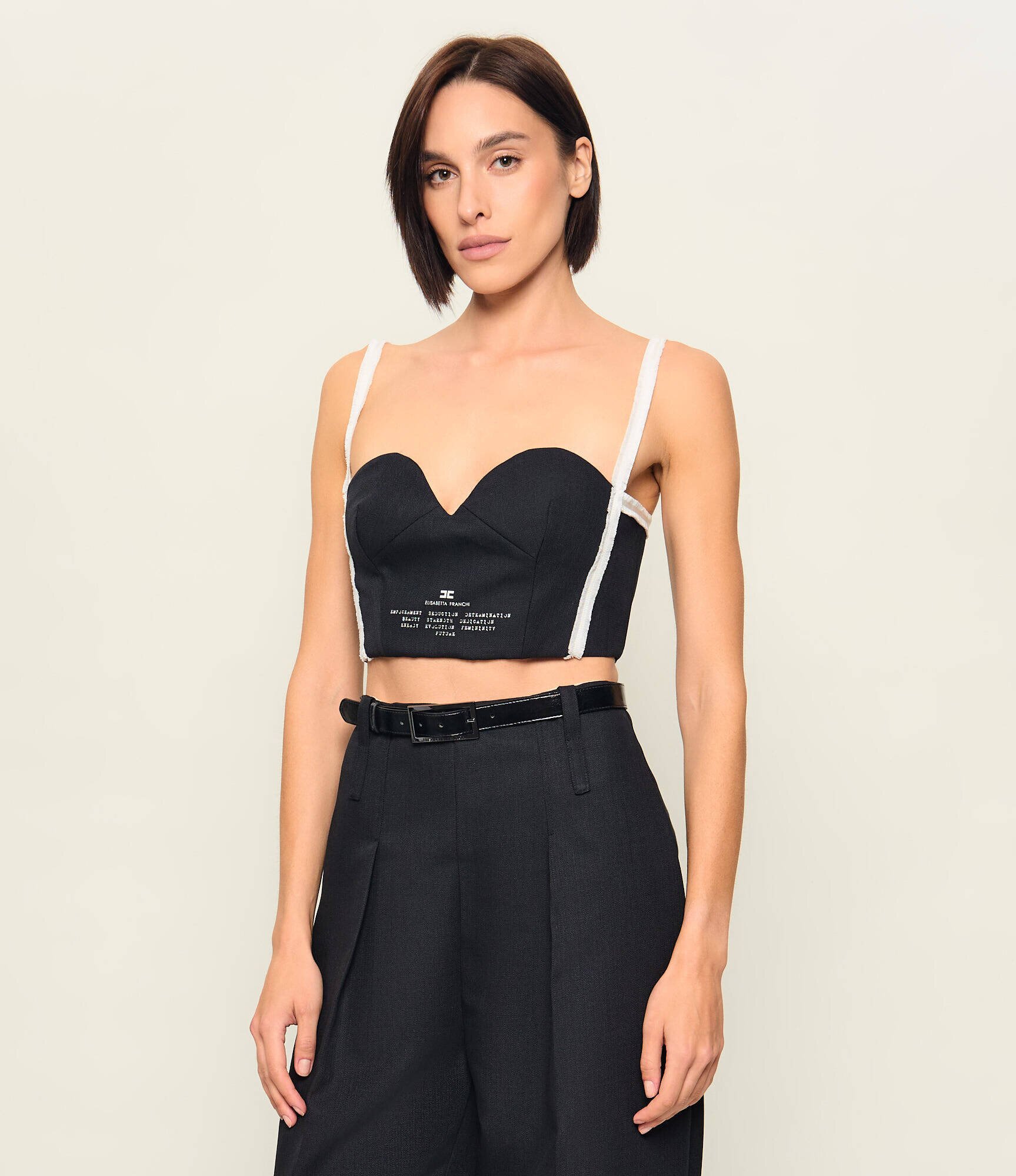 Elisabetta Franchi De lână top | Cropped Fit