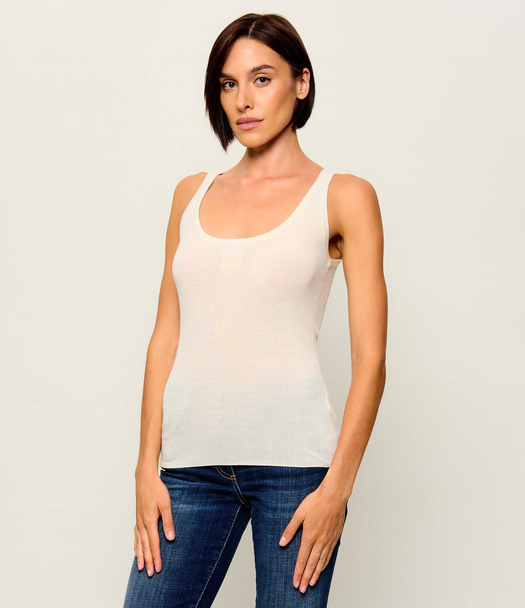 Elisabetta Franchi De lână top | Slim Fit