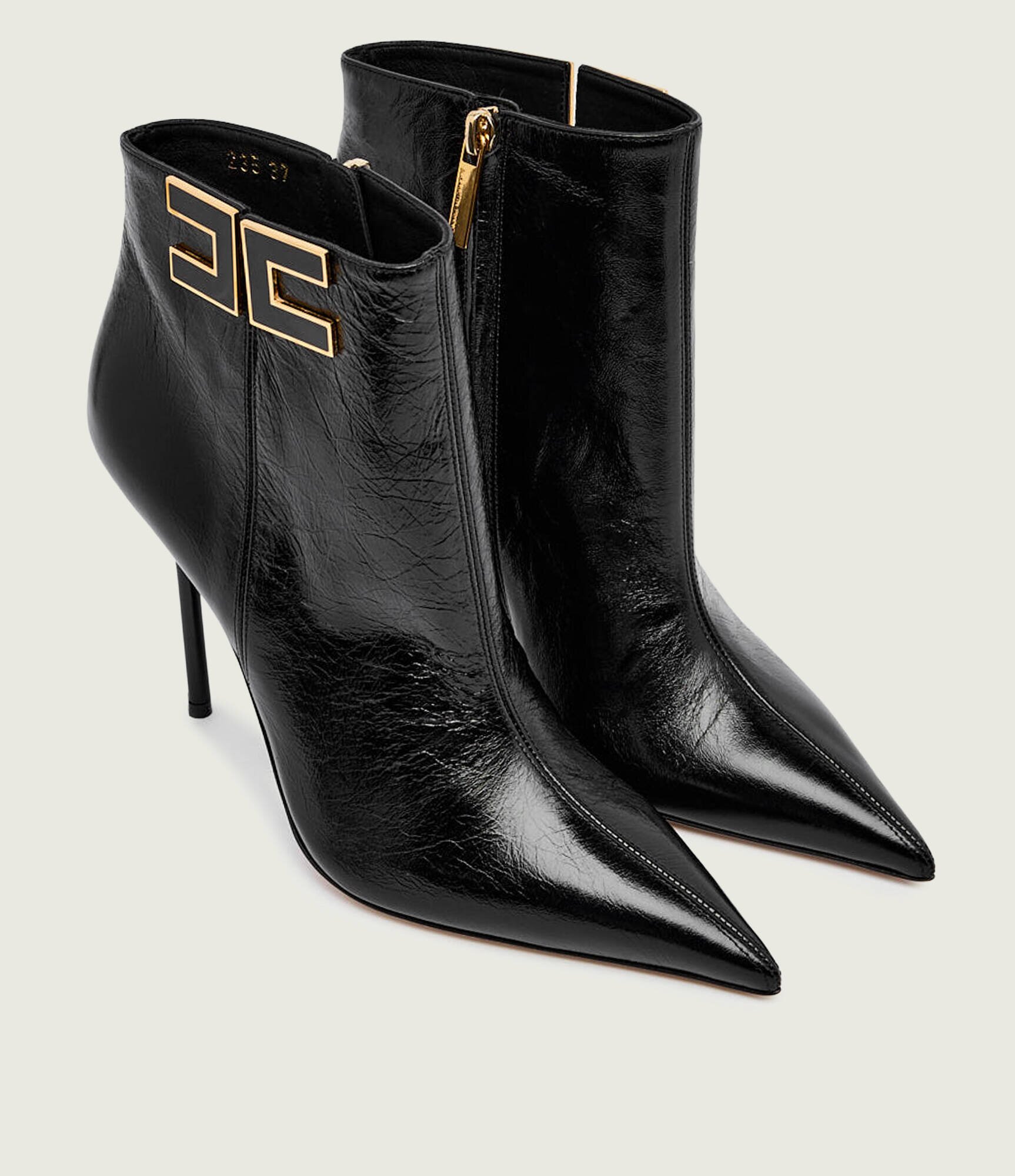 Elisabetta Franchi De piele botine cu toc subțire