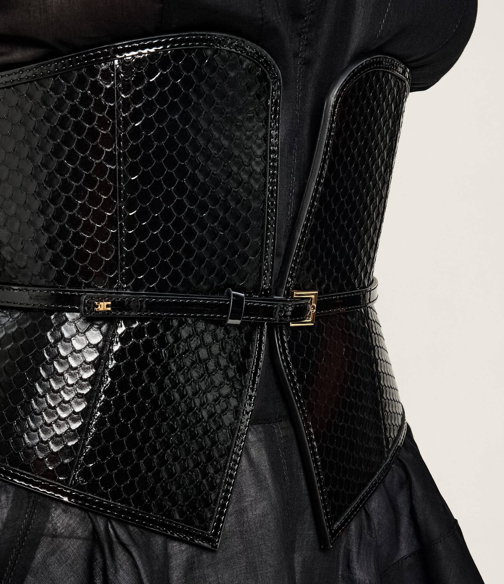 Elisabetta Franchi De piele corset | Slim Fit