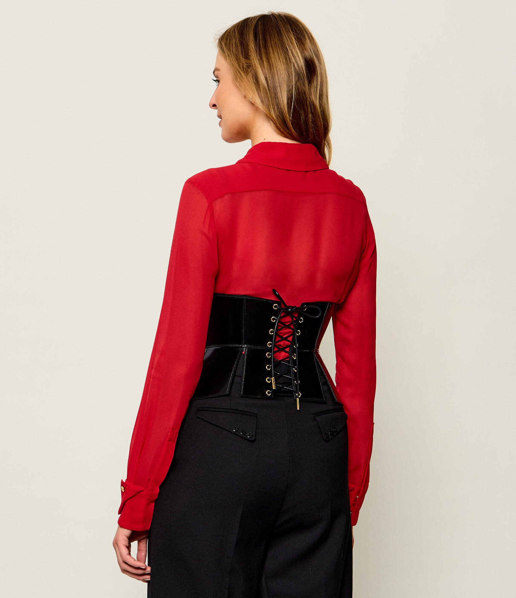 Elisabetta Franchi De piele corset | Slim Fit