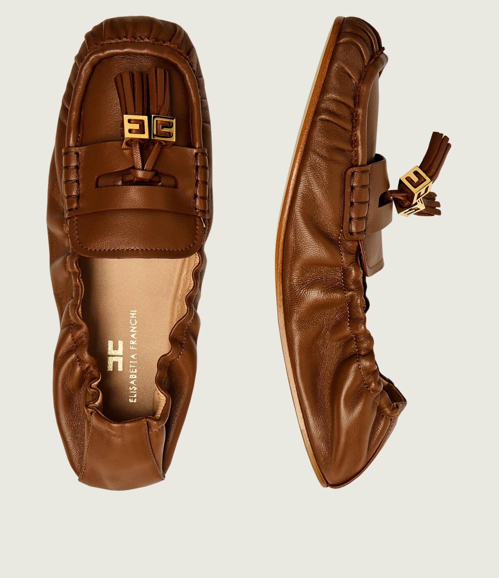 Elisabetta Franchi De piele mocasini