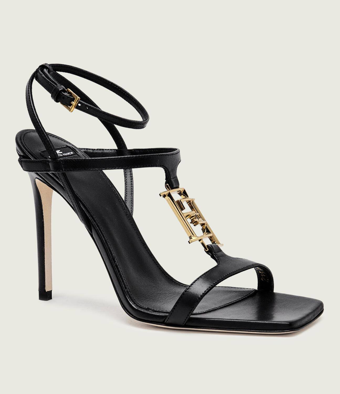 Elisabetta Franchi De piele sandale cu toc subțire