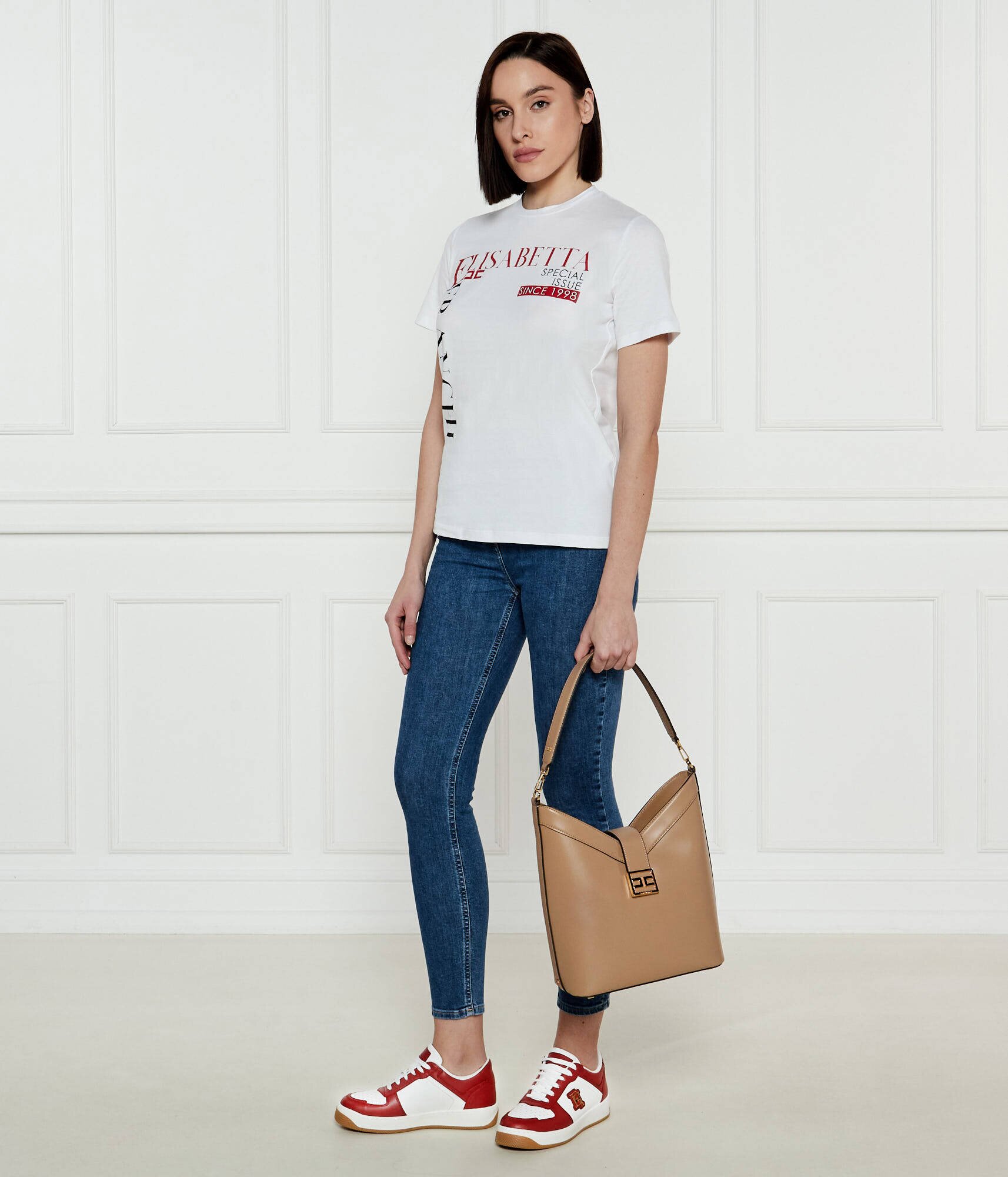 Elisabetta Franchi De piele sneakers