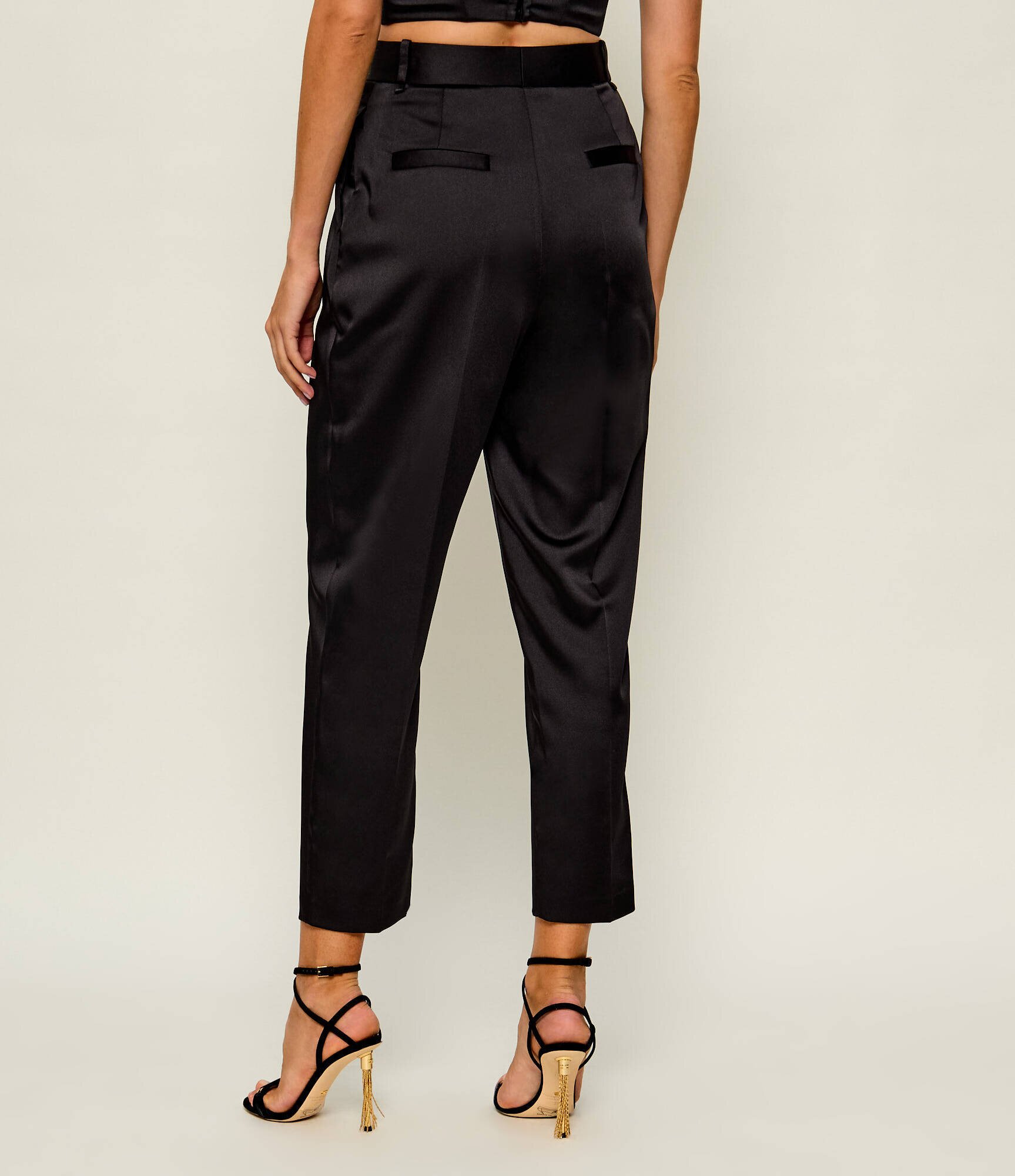 Elisabetta Franchi De satin pantaloni | Relaxed fit