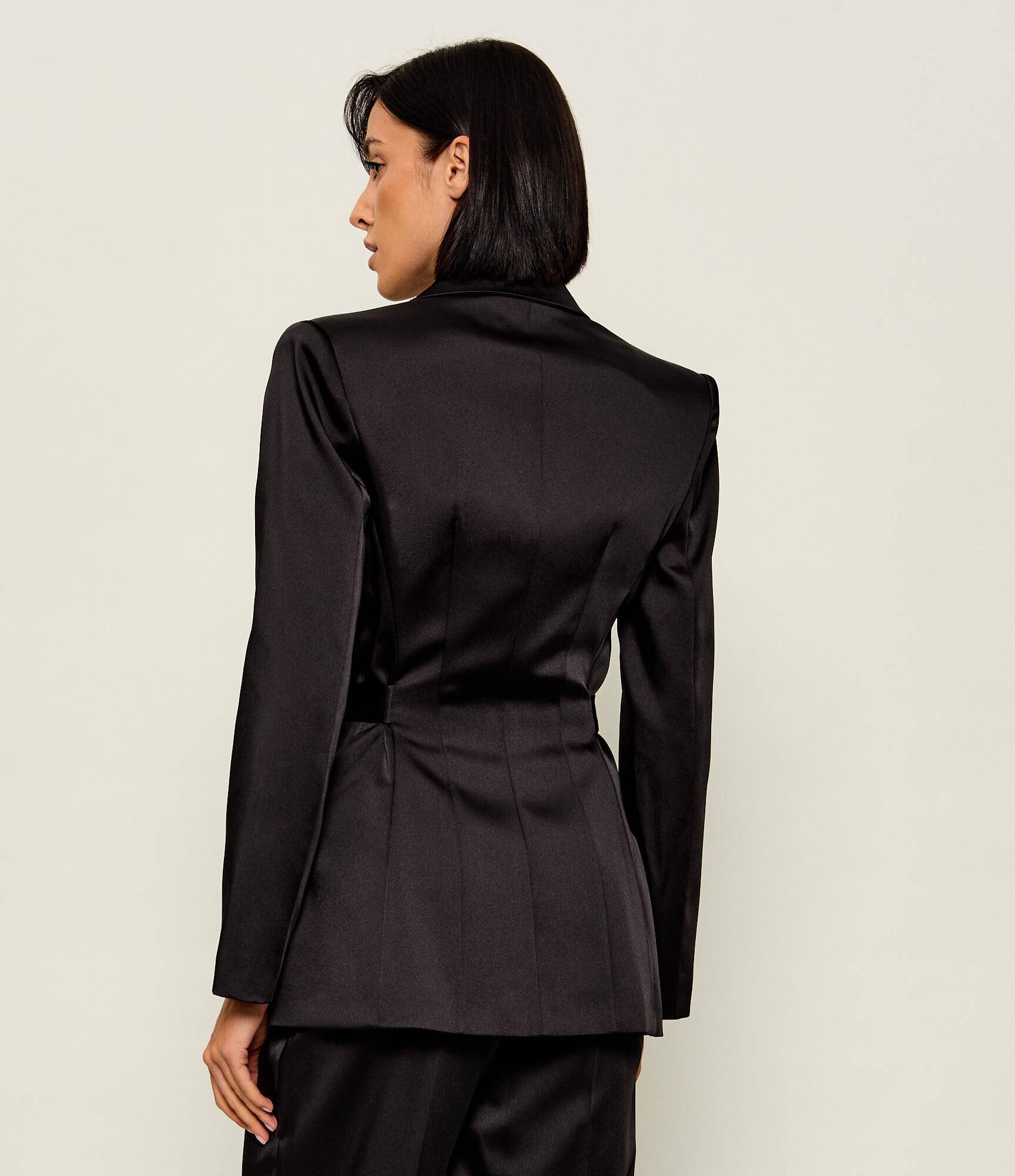 Elisabetta Franchi De satin sacou | regular fit