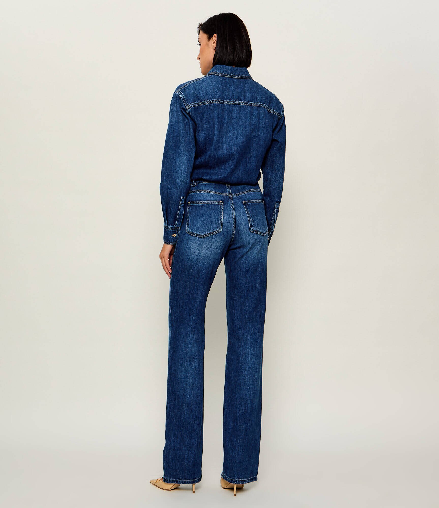 Elisabetta Franchi Denim salopetă | regular fit