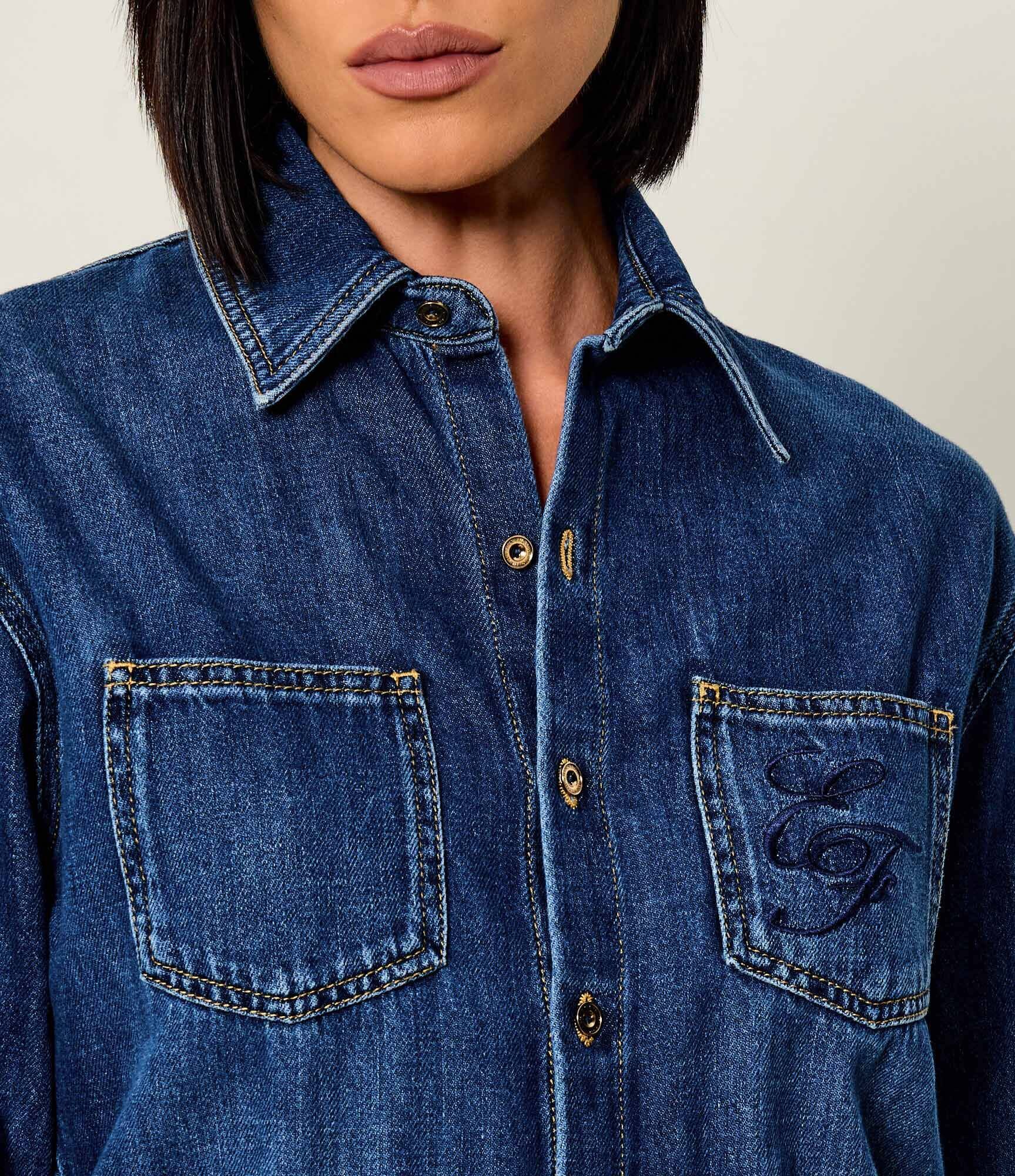 Elisabetta Franchi Denim salopetă | regular fit