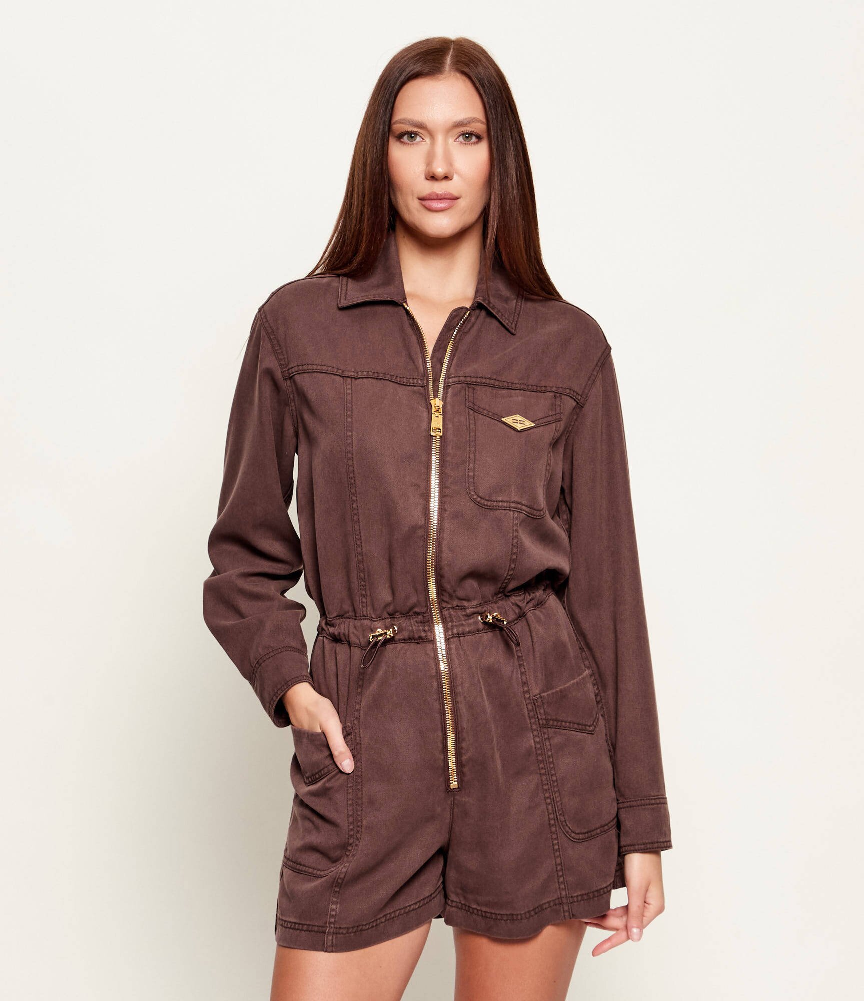 Elisabetta Franchi Denim salopetă | regular fit