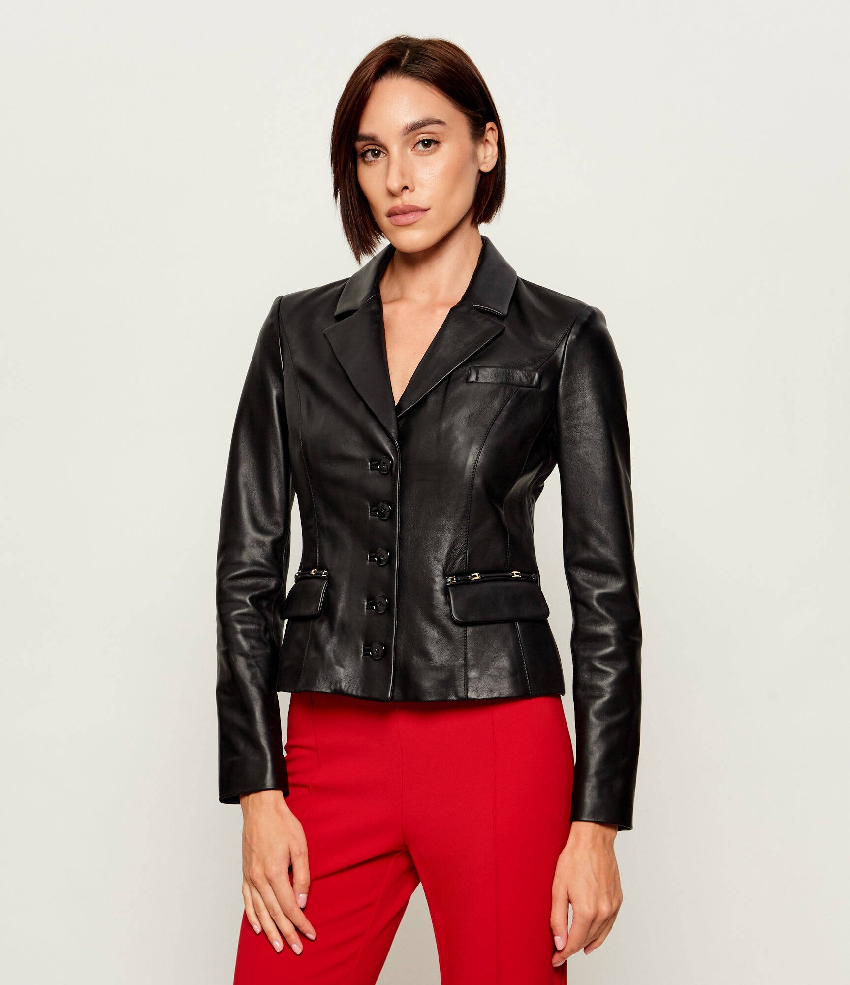 Elisabetta Franchi Geacă de piele | regular fit