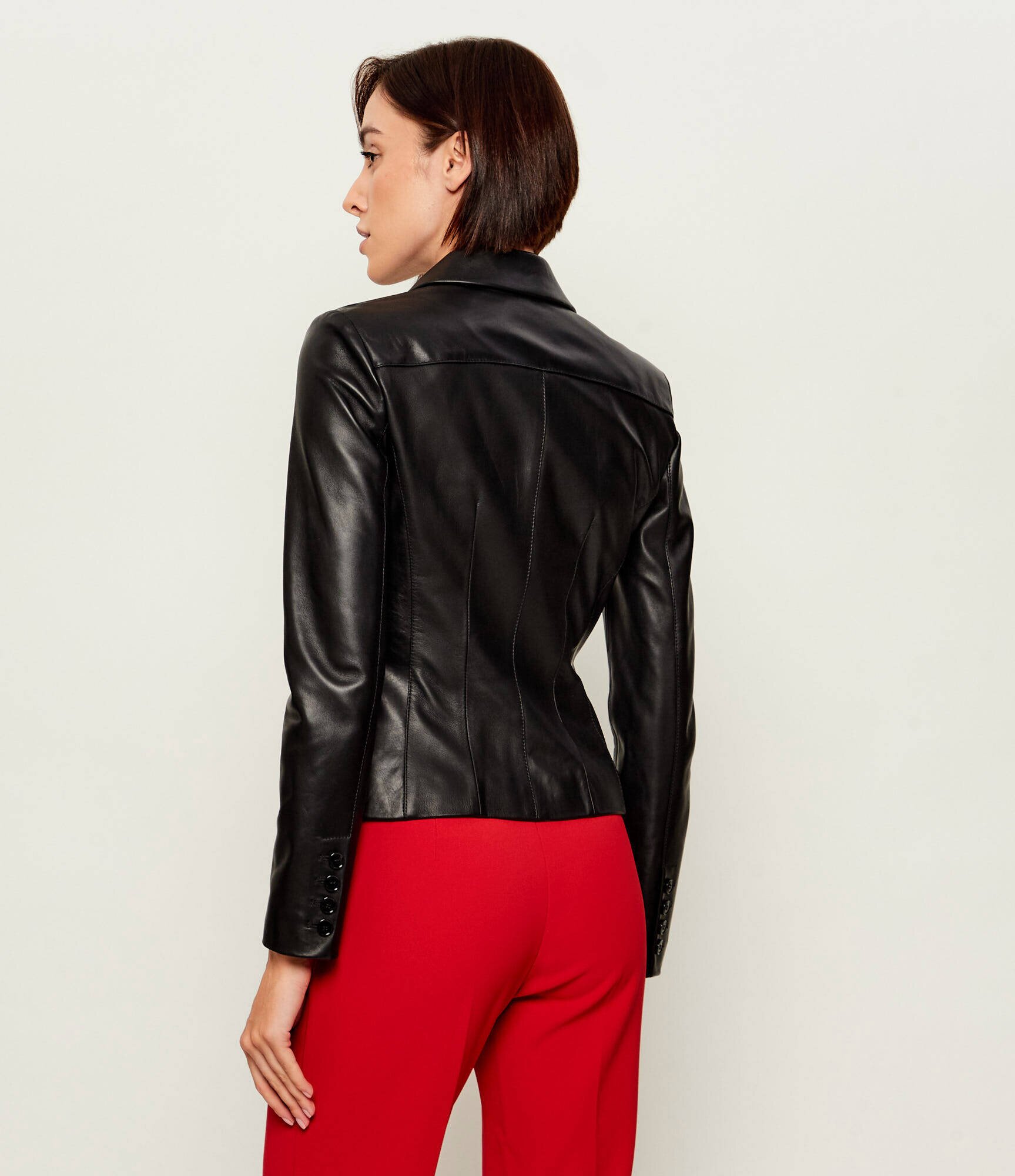 Elisabetta Franchi Geacă de piele | regular fit