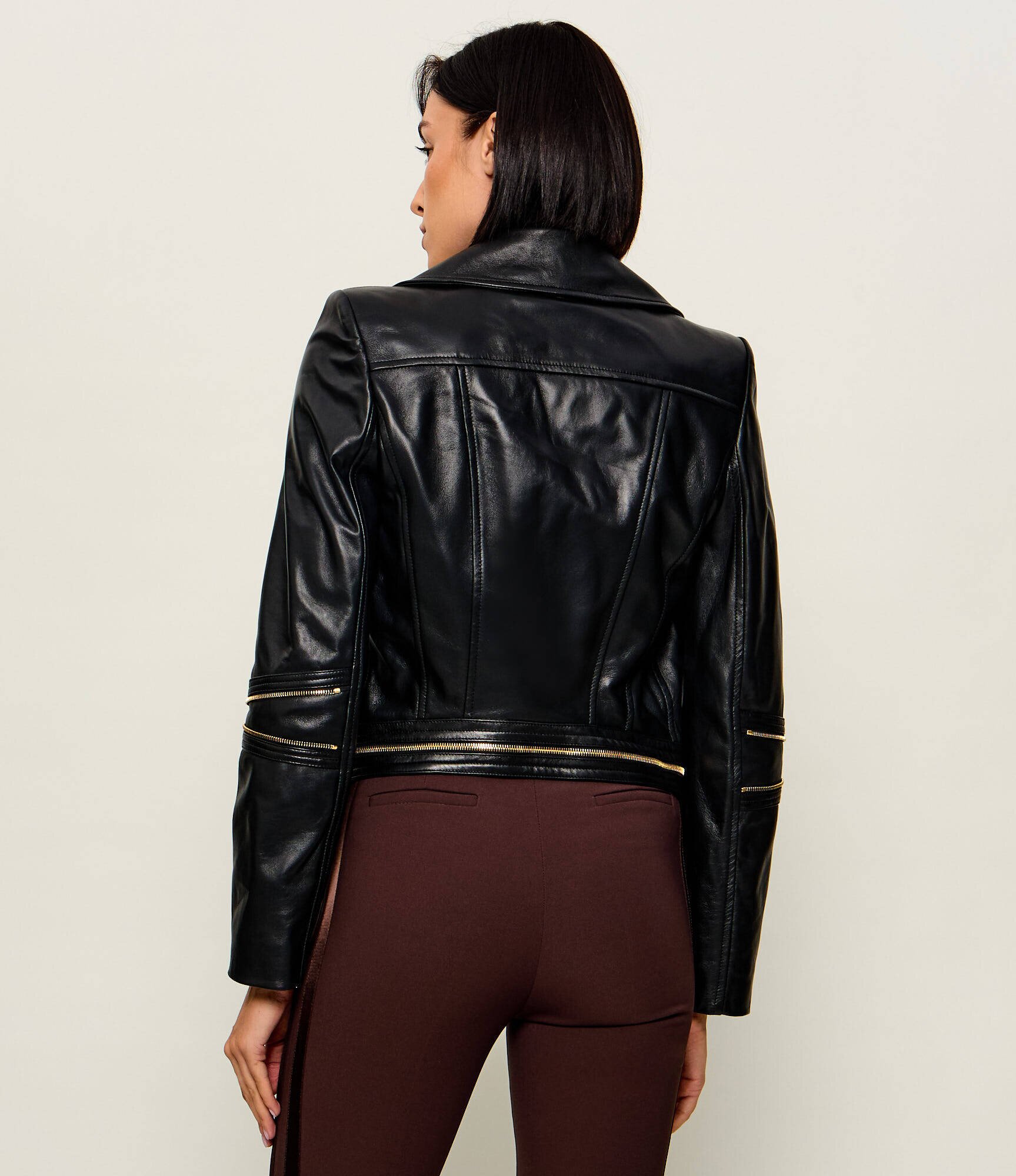 Elisabetta Franchi Geacă de piele | regular fit