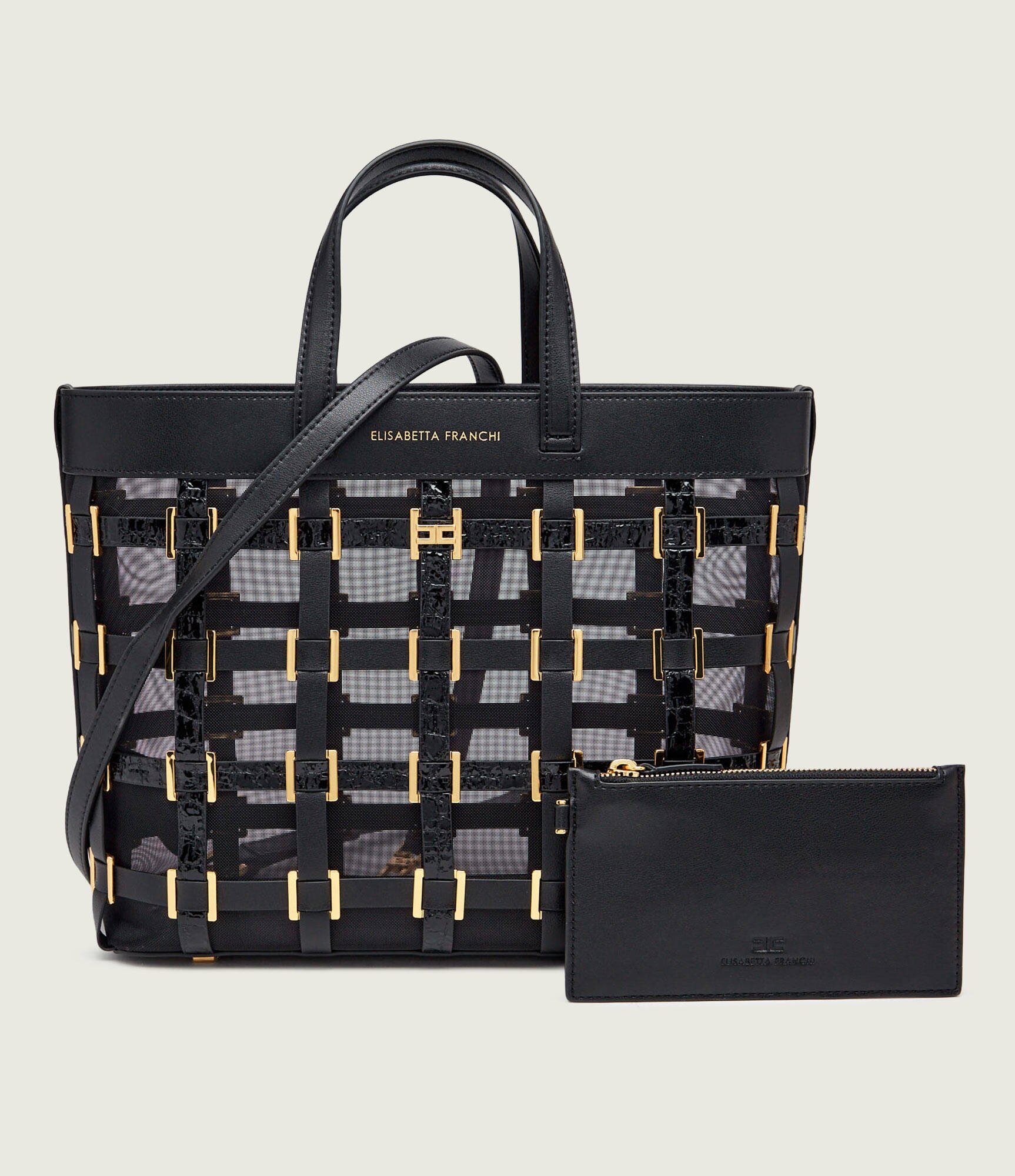 Elisabetta Franchi Geantă shopper + borsetă