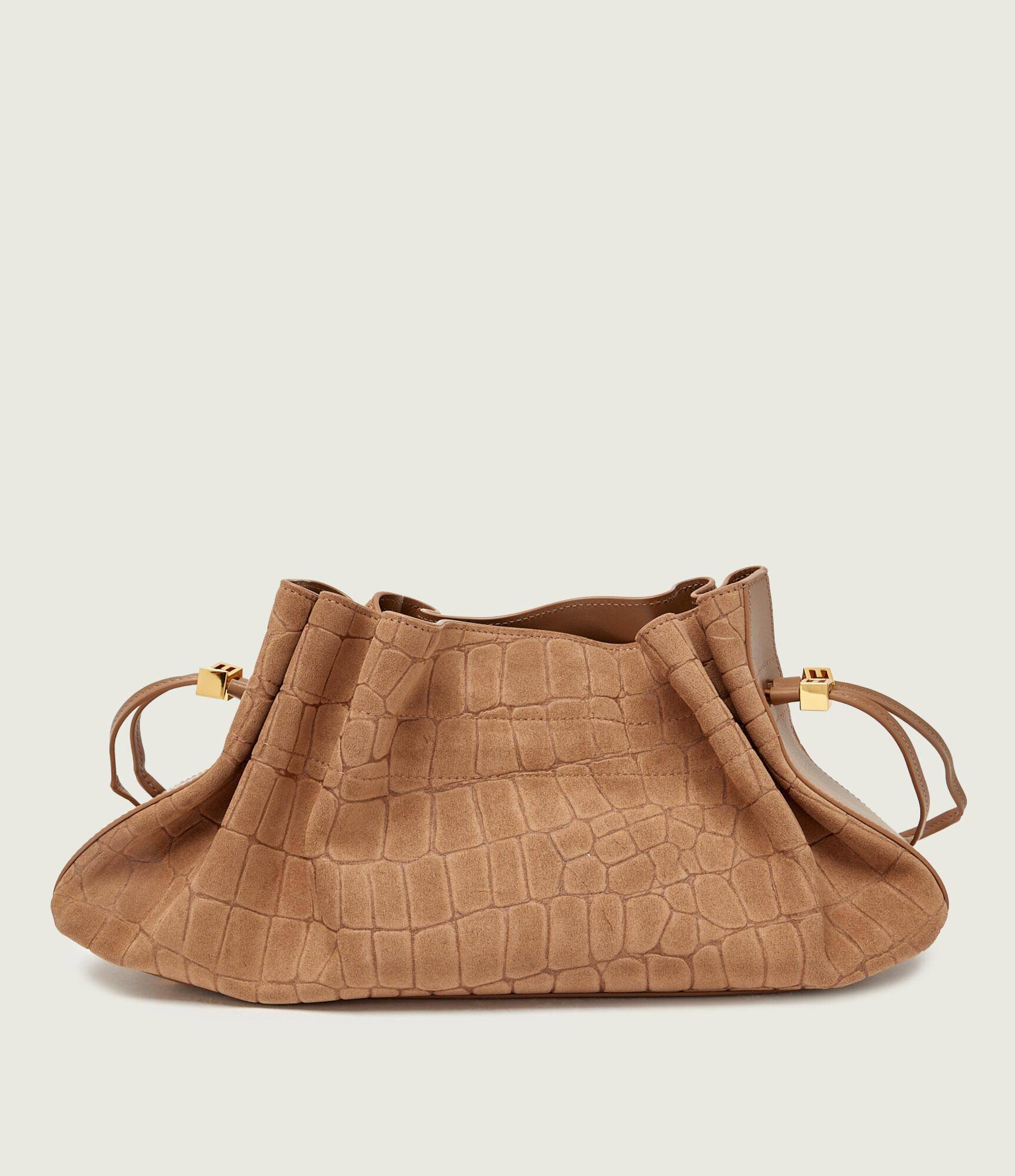 Elisabetta Franchi Geantă tip sac + borsetă | piele întoarsă