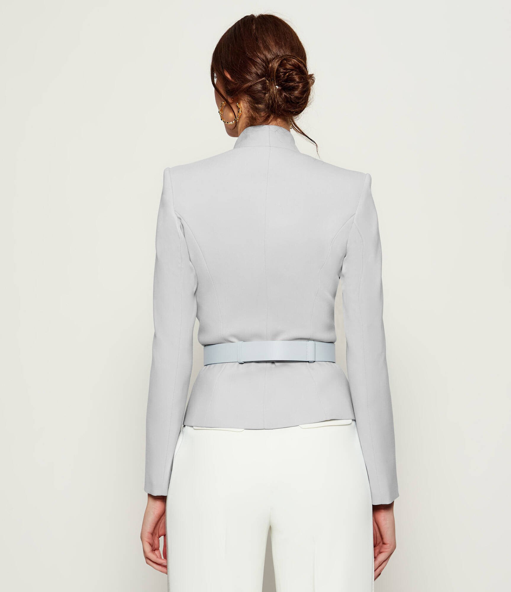 Elisabetta Franchi Jachetă | Slim Fit cu adaos de lână