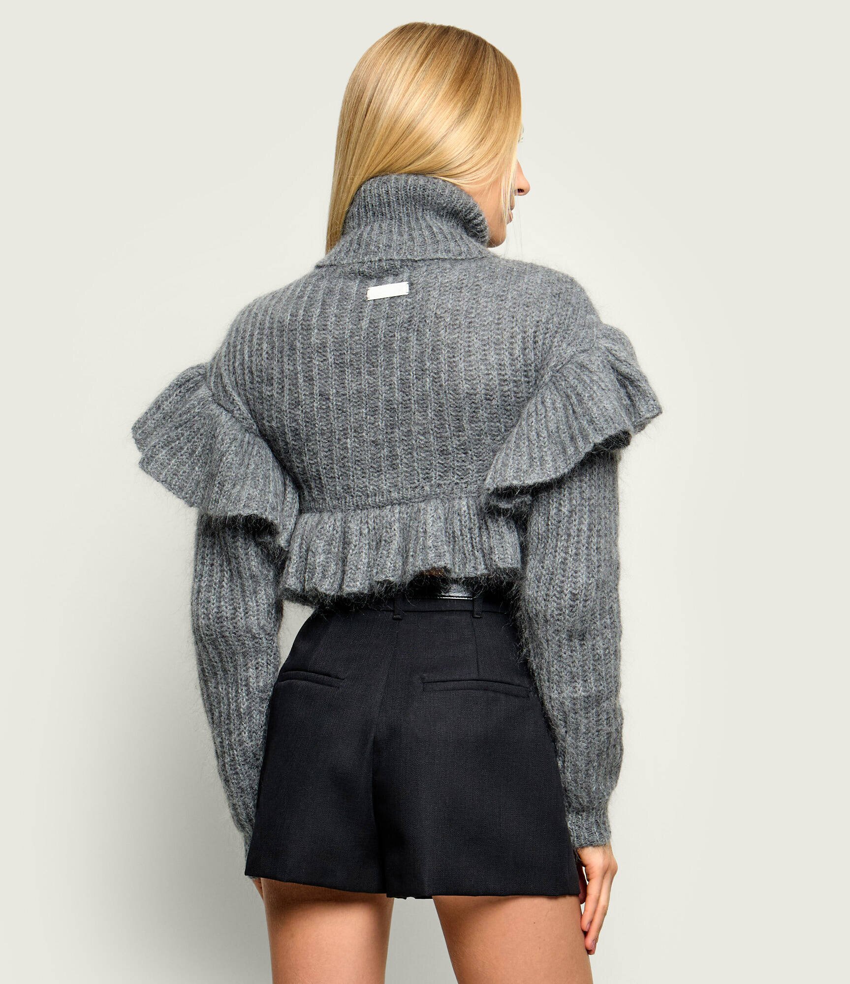 Elisabetta Franchi Maletă | Cropped Fit cu adaos de lână