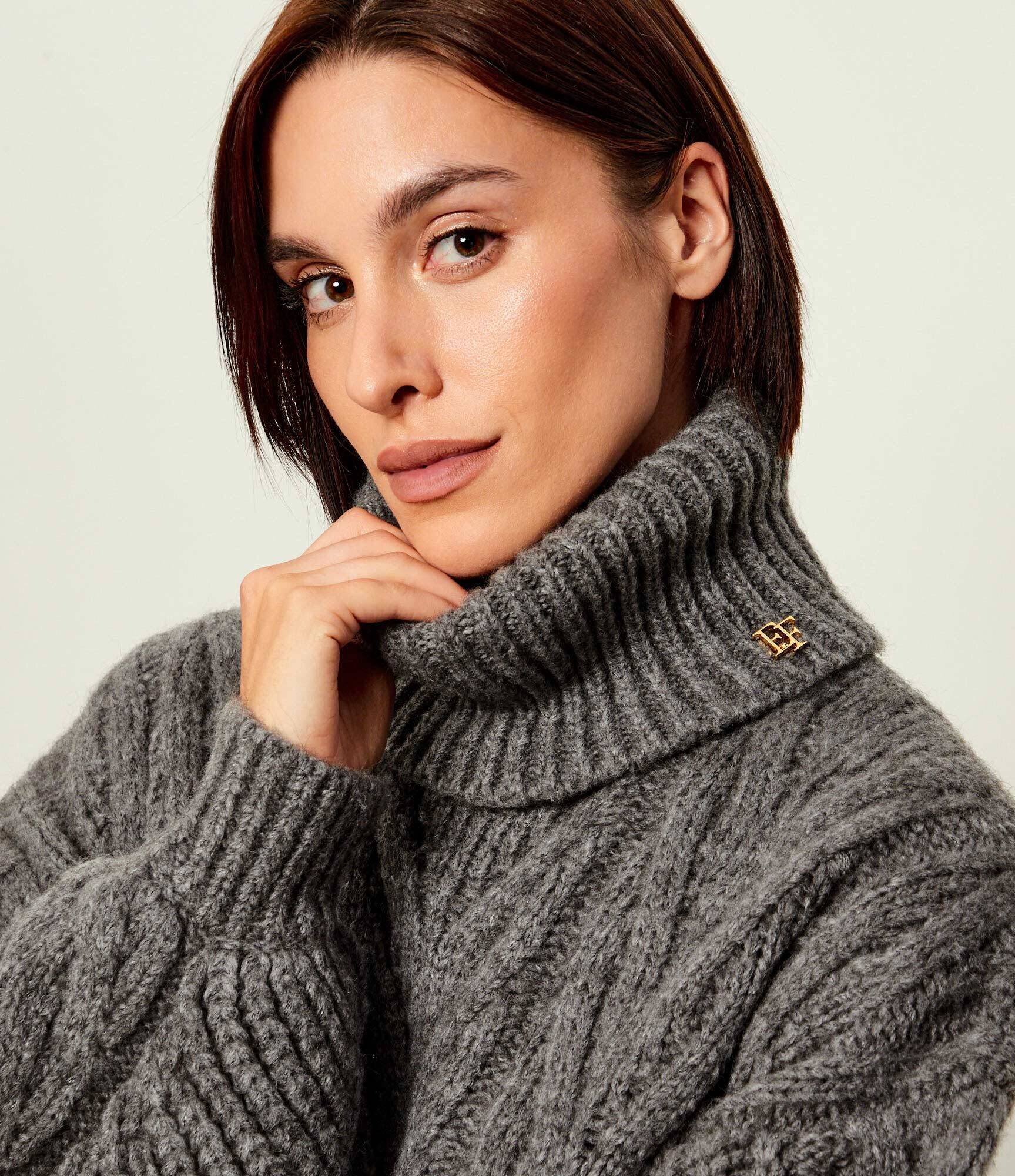 Elisabetta Franchi Maletă | Loose fit cu adaos de lână