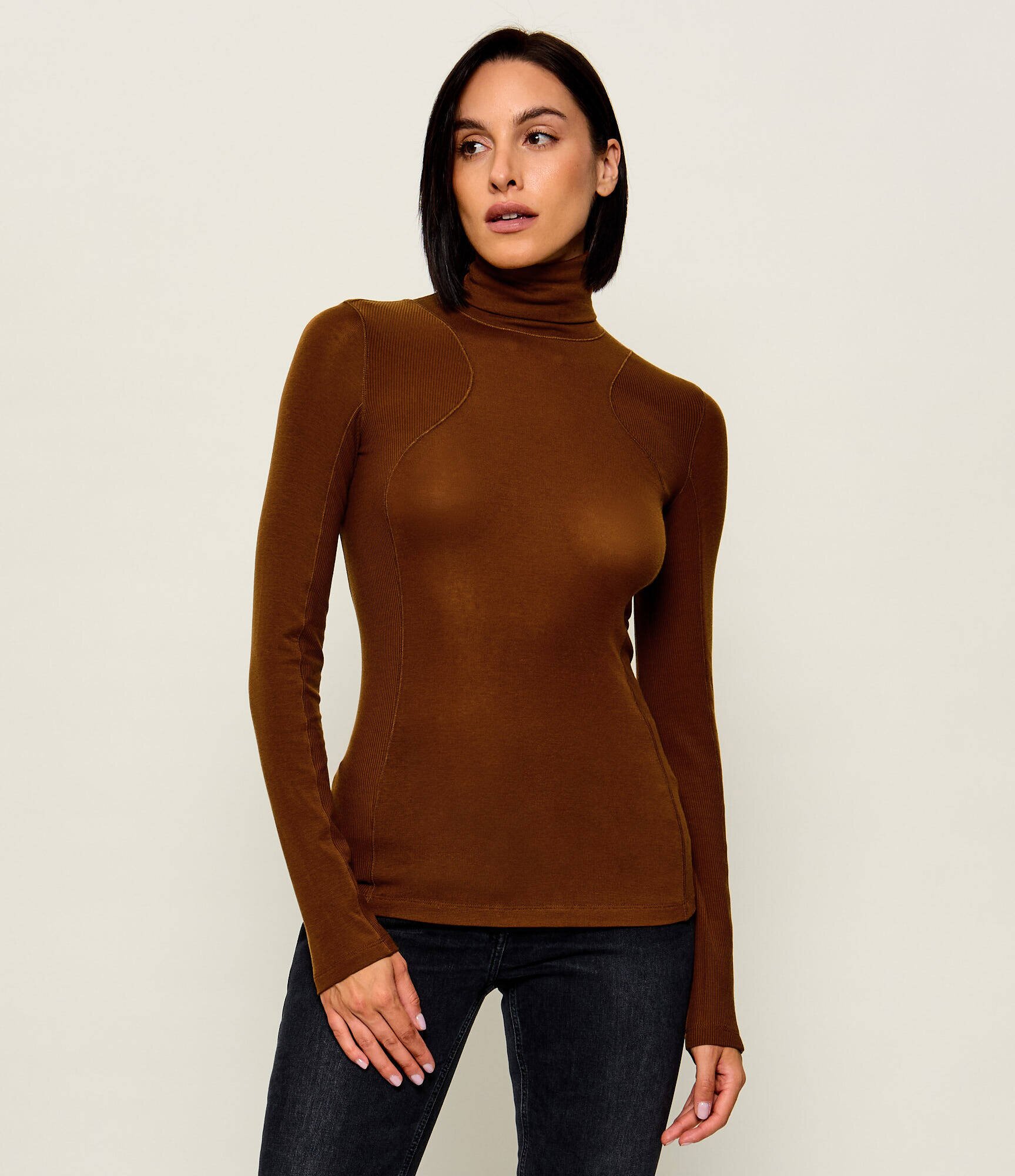 Elisabetta Franchi Maletă | Slim Fit cu adaos de lână