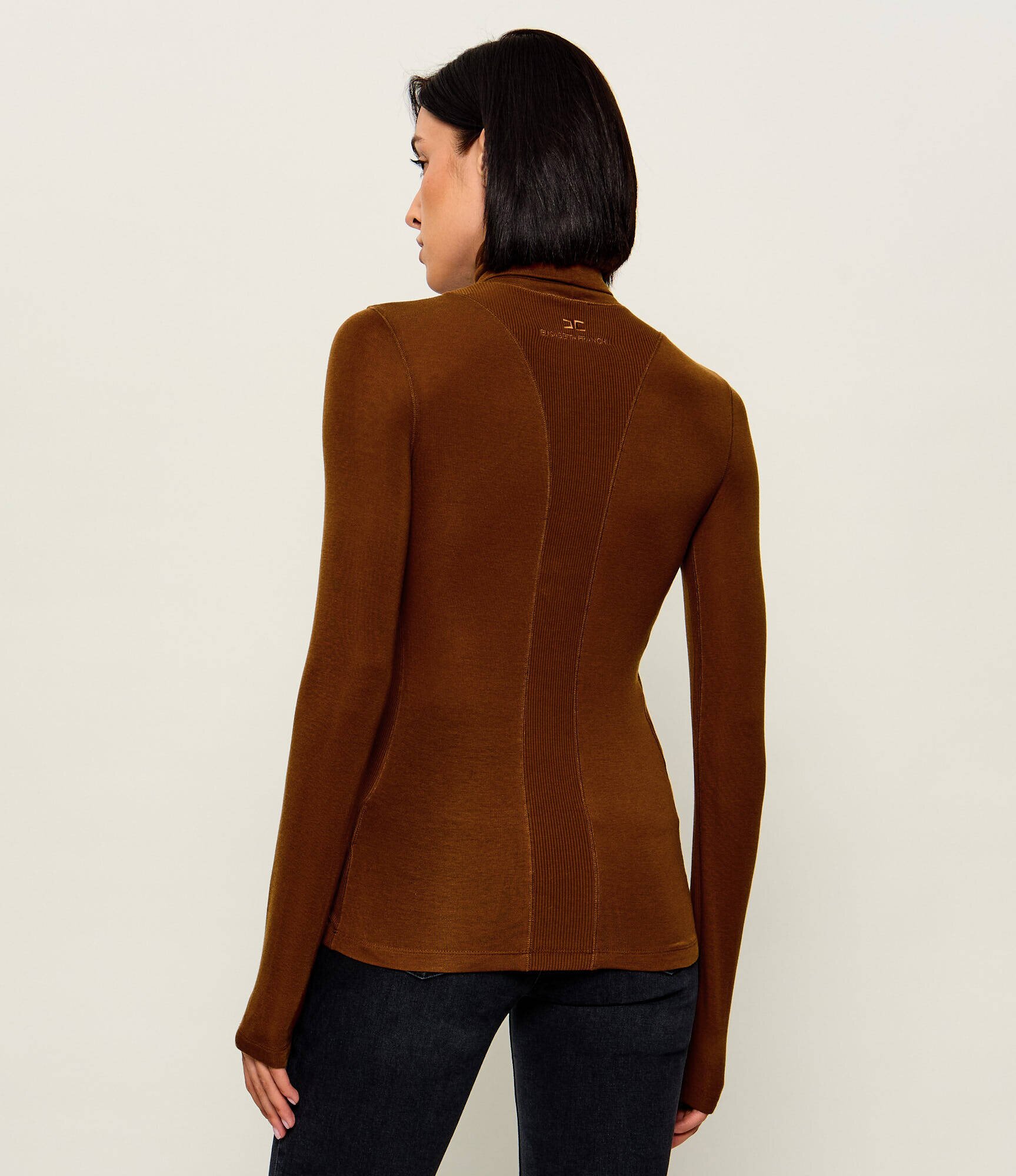 Elisabetta Franchi Maletă | Slim Fit cu adaos de lână