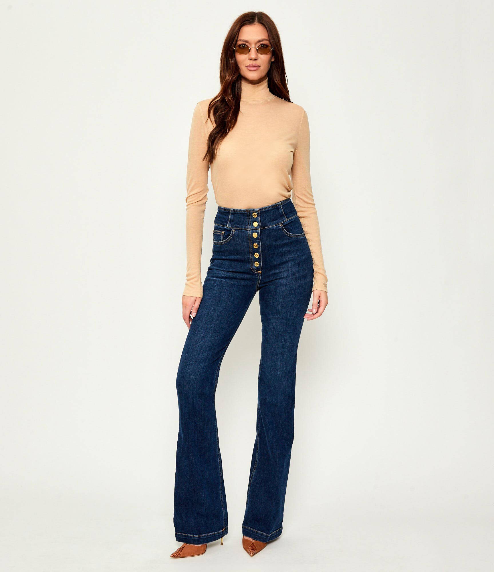 Elisabetta Franchi Maletă | Slim Fit cu adaos de lână