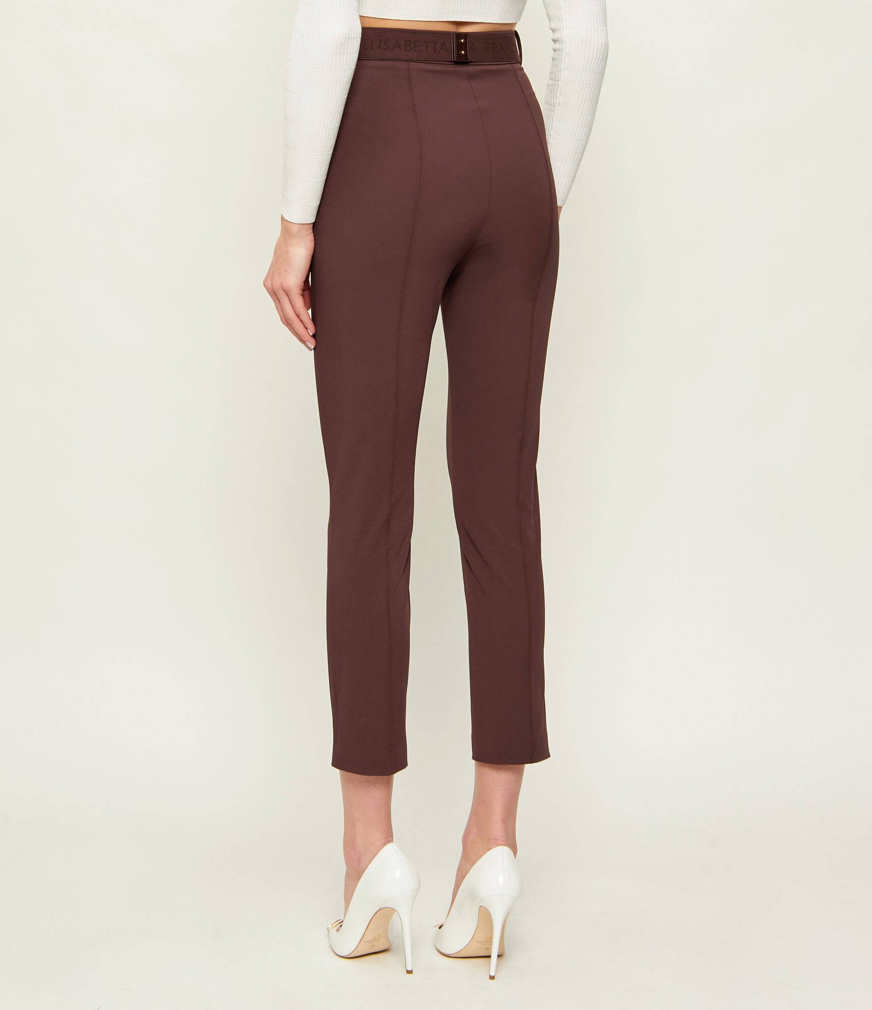 Elisabetta Franchi Pantaloni cu cordon | Slim Fit