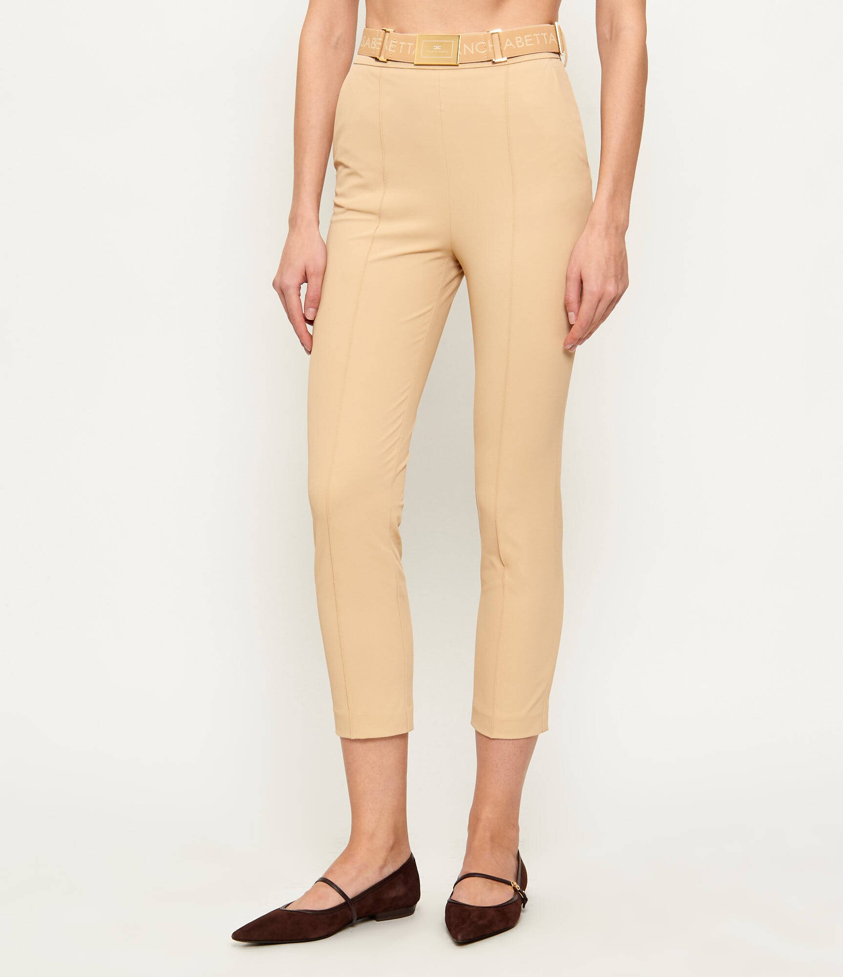 Elisabetta Franchi Pantaloni cu cordon | Slim Fit