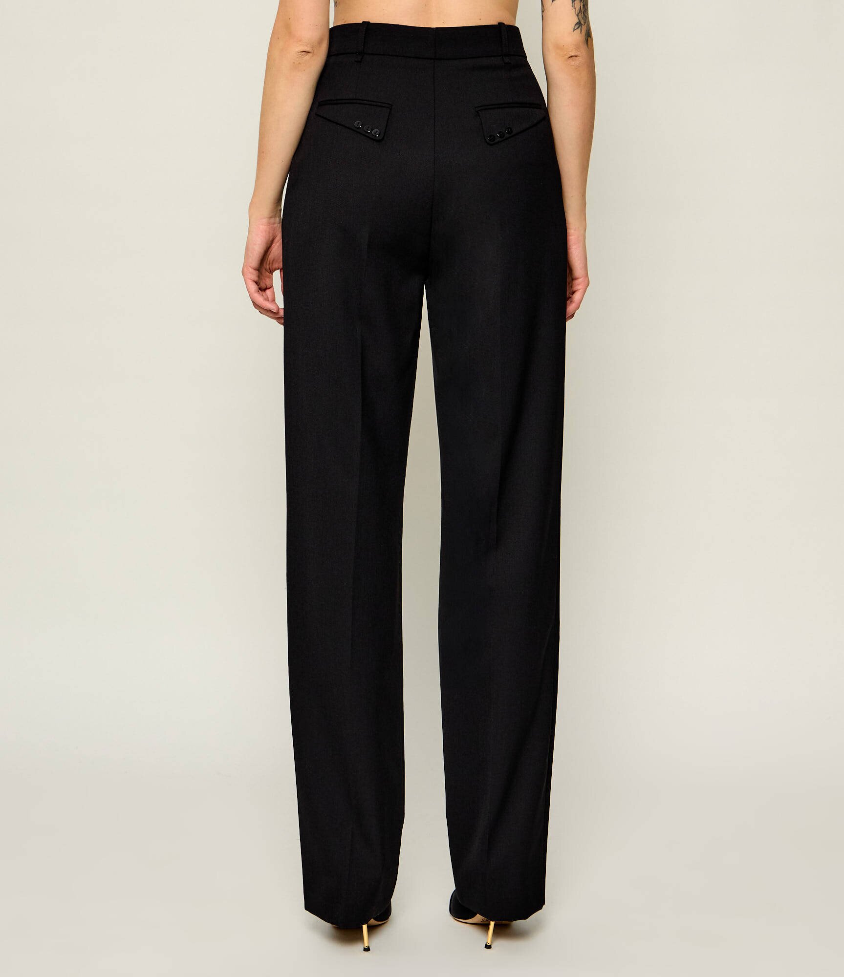 Elisabetta Franchi Pantaloni | regular fit cu adaos de lână