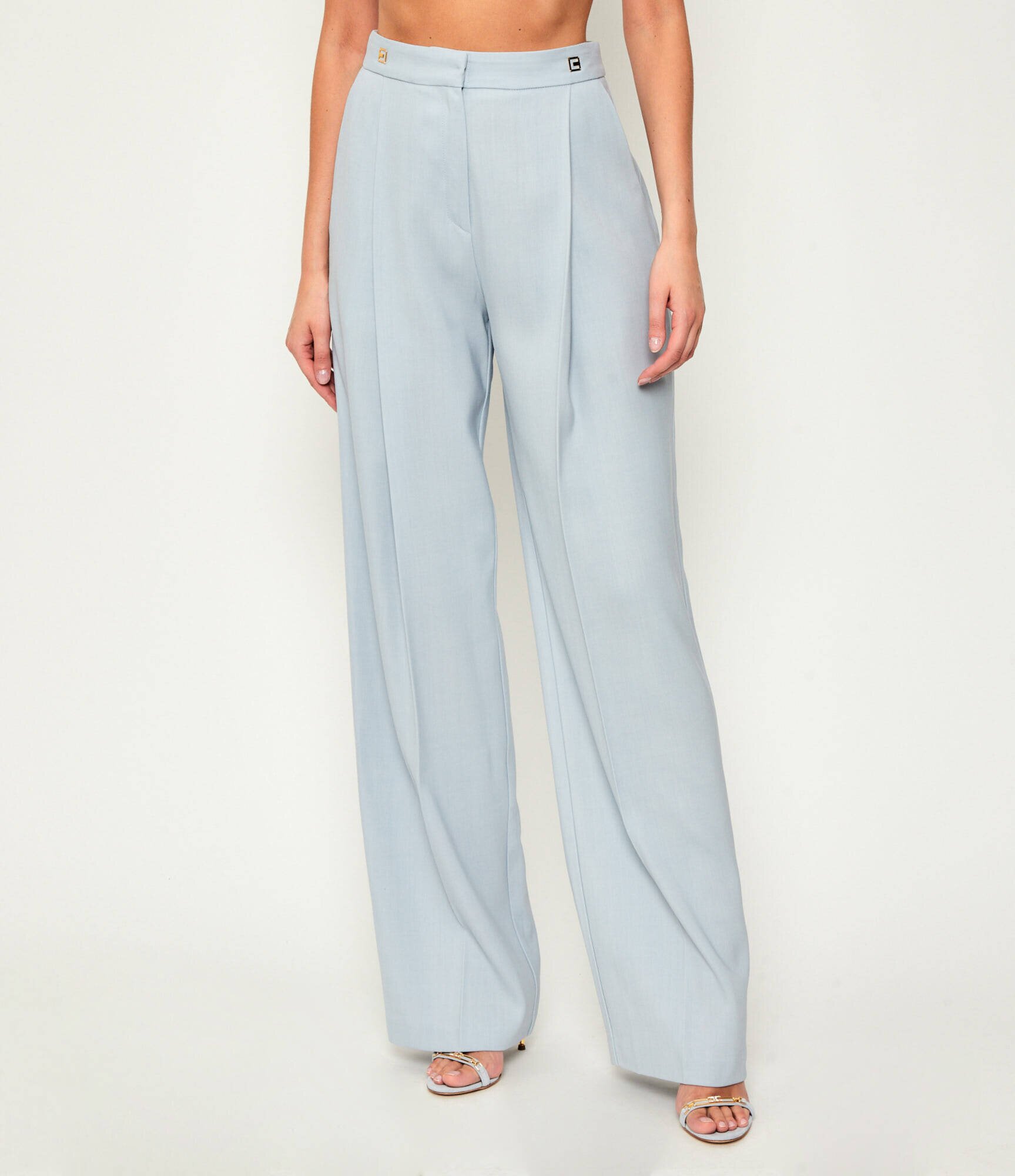 Elisabetta Franchi Pantaloni | Relaxed fit cu adaos de lână