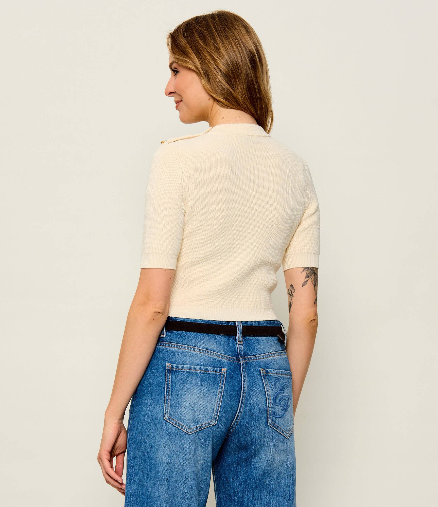 Elisabetta Franchi Pulover | Cropped Fit