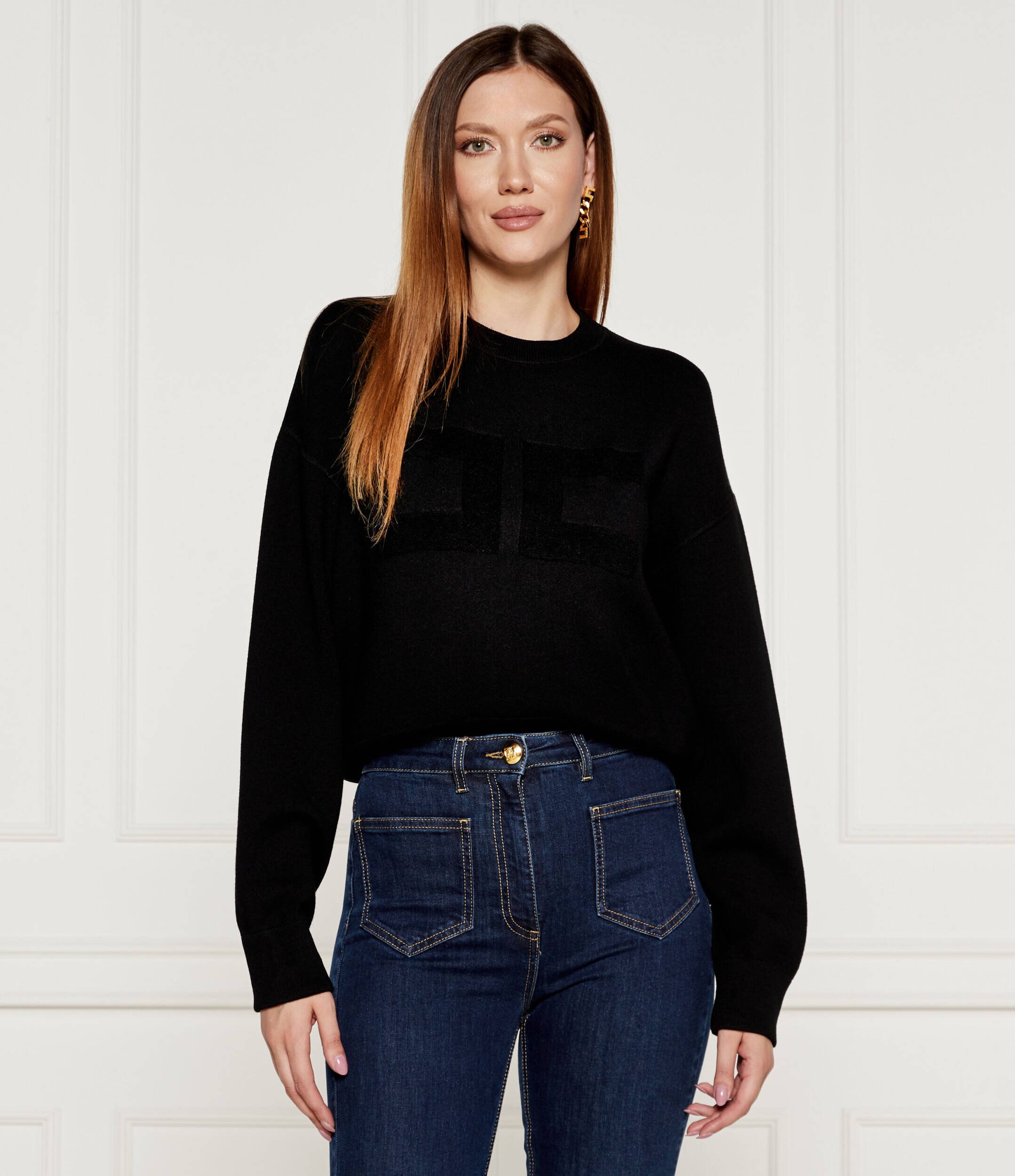 Elisabetta Franchi Pulover | Cropped Fit