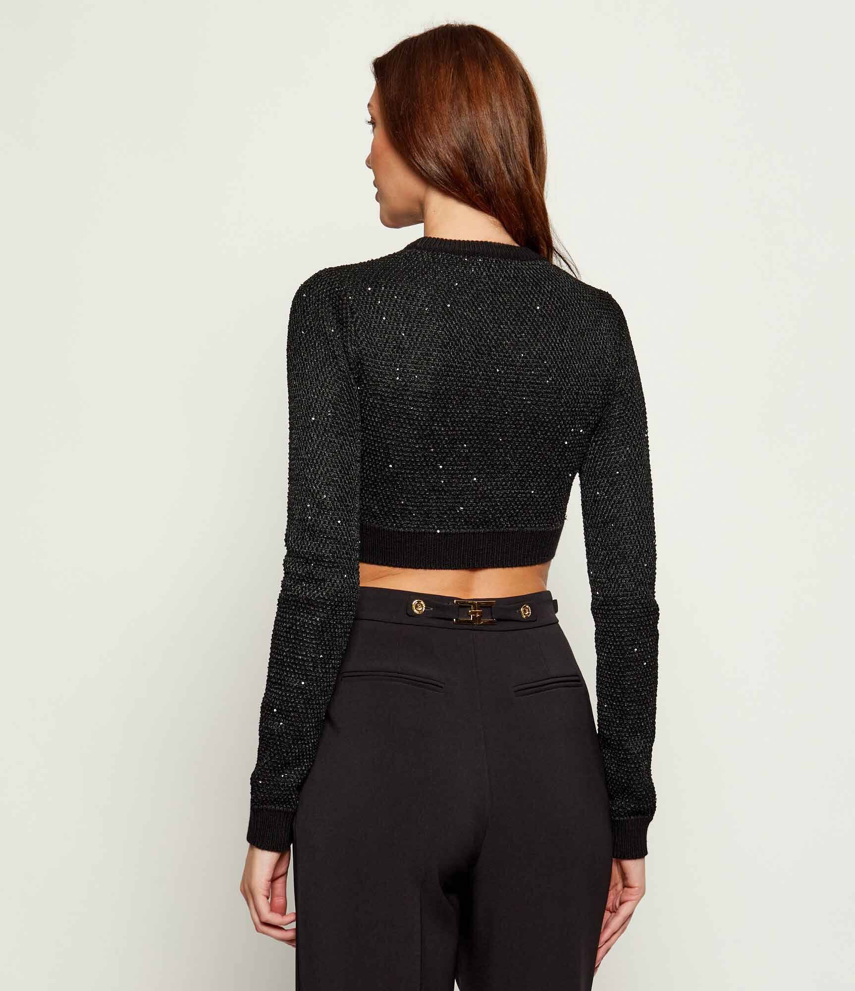 Elisabetta Franchi Pulover | Cropped Fit cu adaos de lână