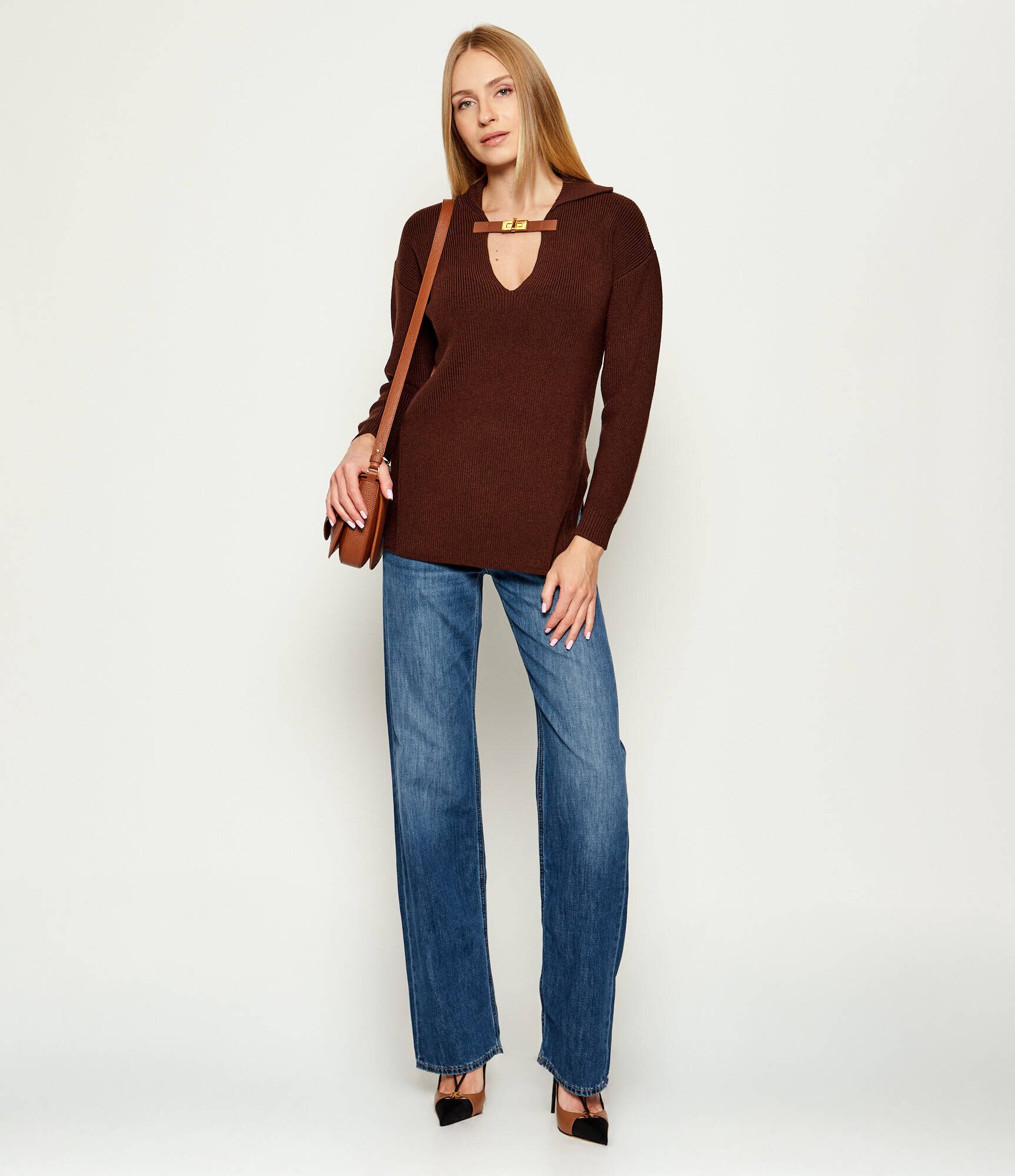 Elisabetta Franchi Pulover | regular fit cu adaos de lână