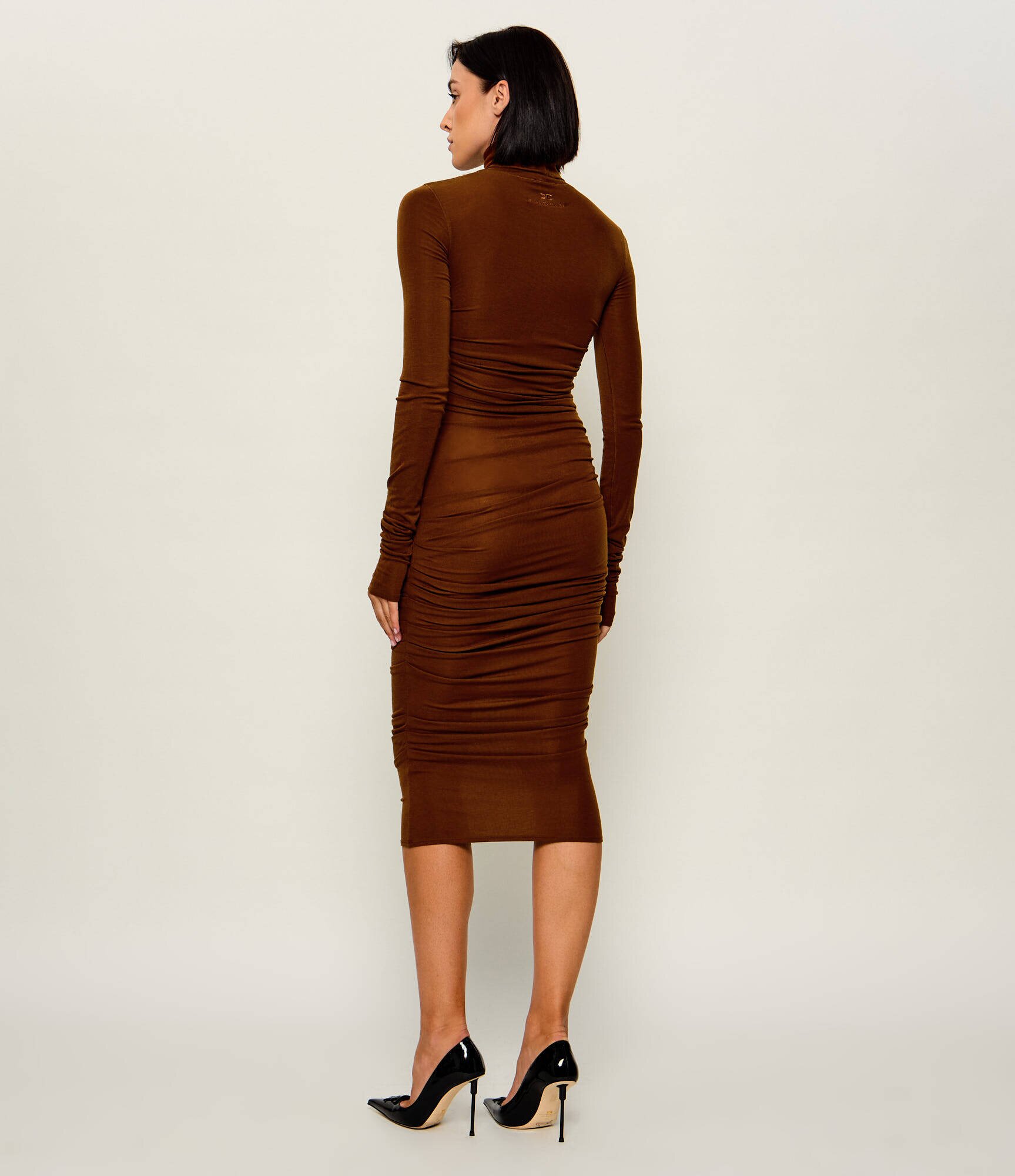 Elisabetta Franchi Rochie cu adaos de lână