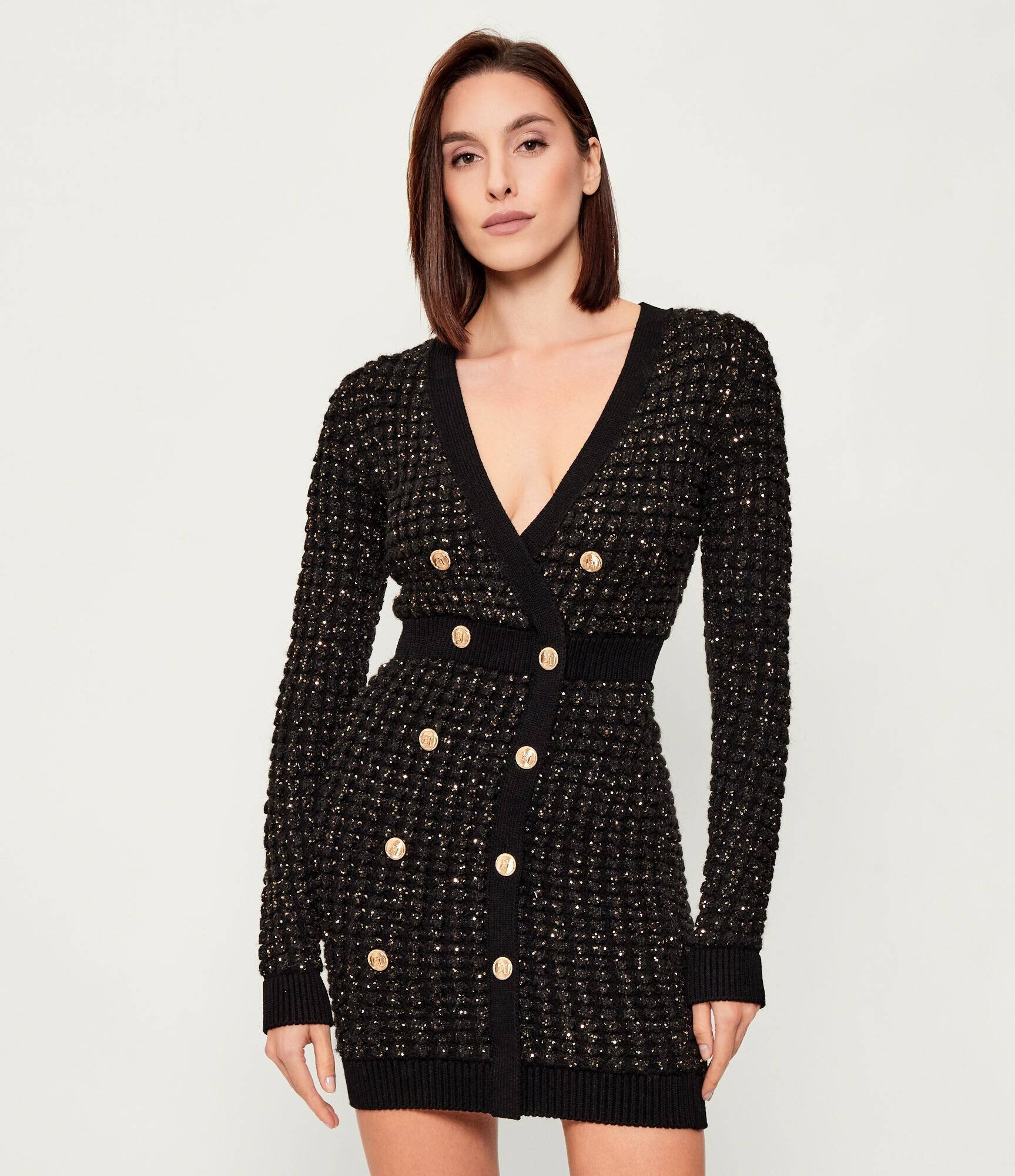 Elisabetta Franchi Rochie cu adaos de lână
