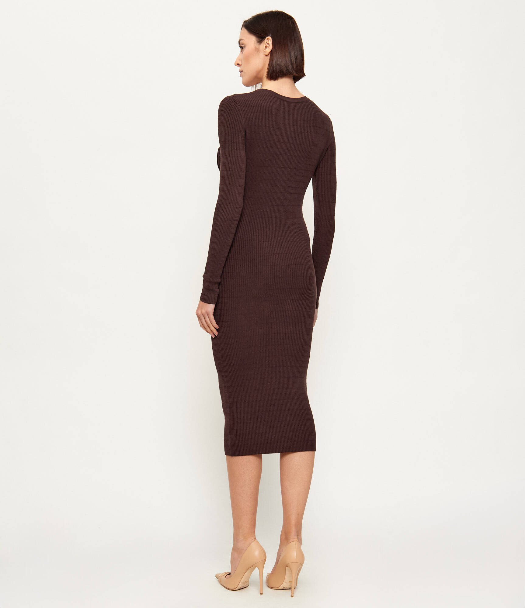 Elisabetta Franchi Rochie cu adaos de mătase