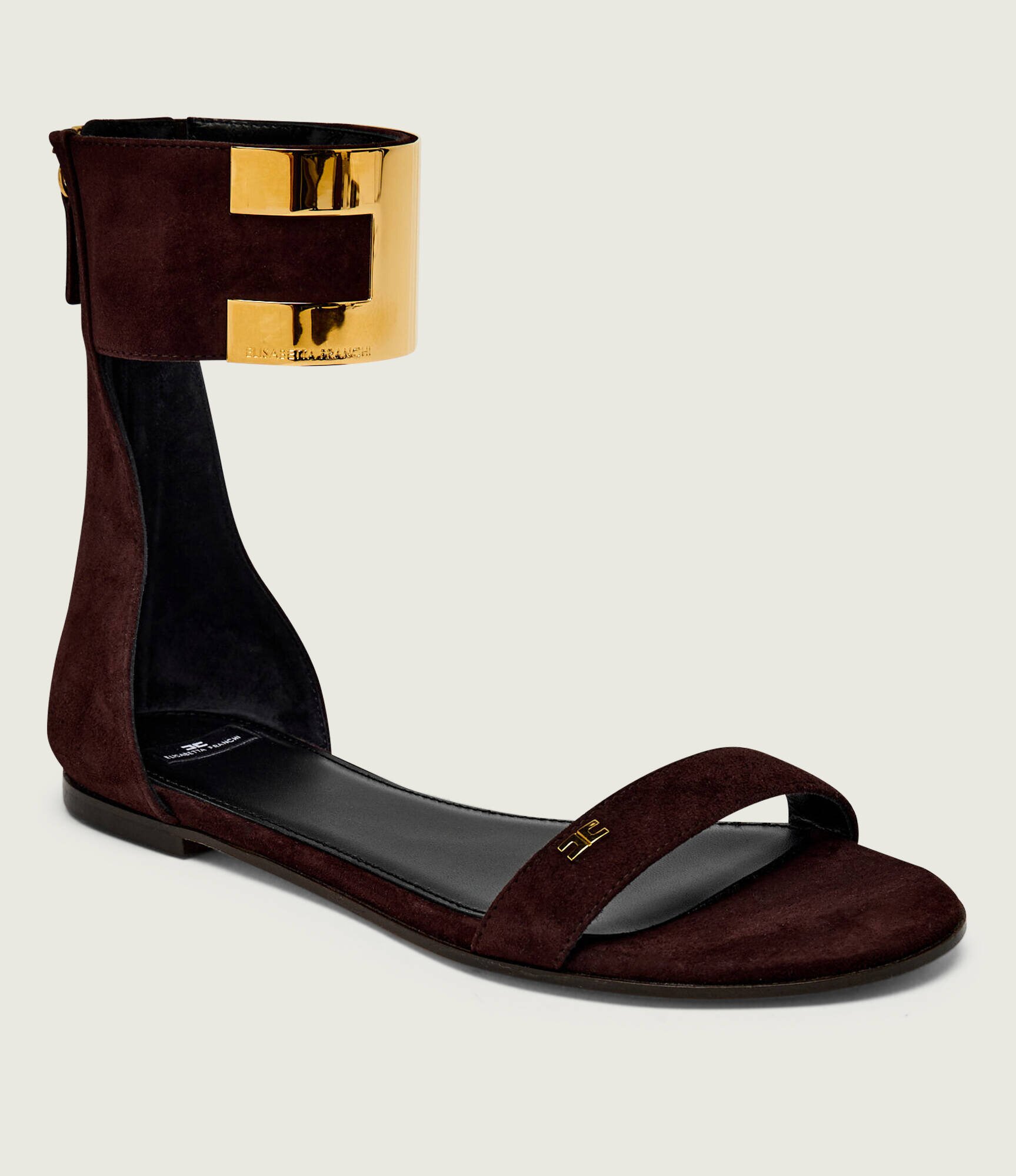 Elisabetta Franchi Sandale | piele întoarsă