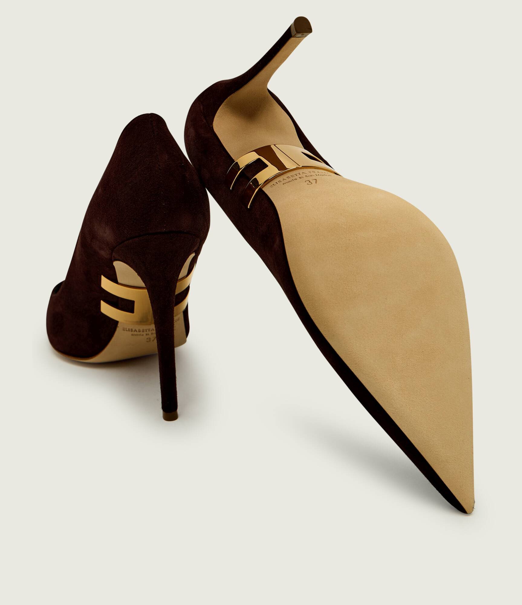 Elisabetta Franchi Tocuri | piele întoarsă