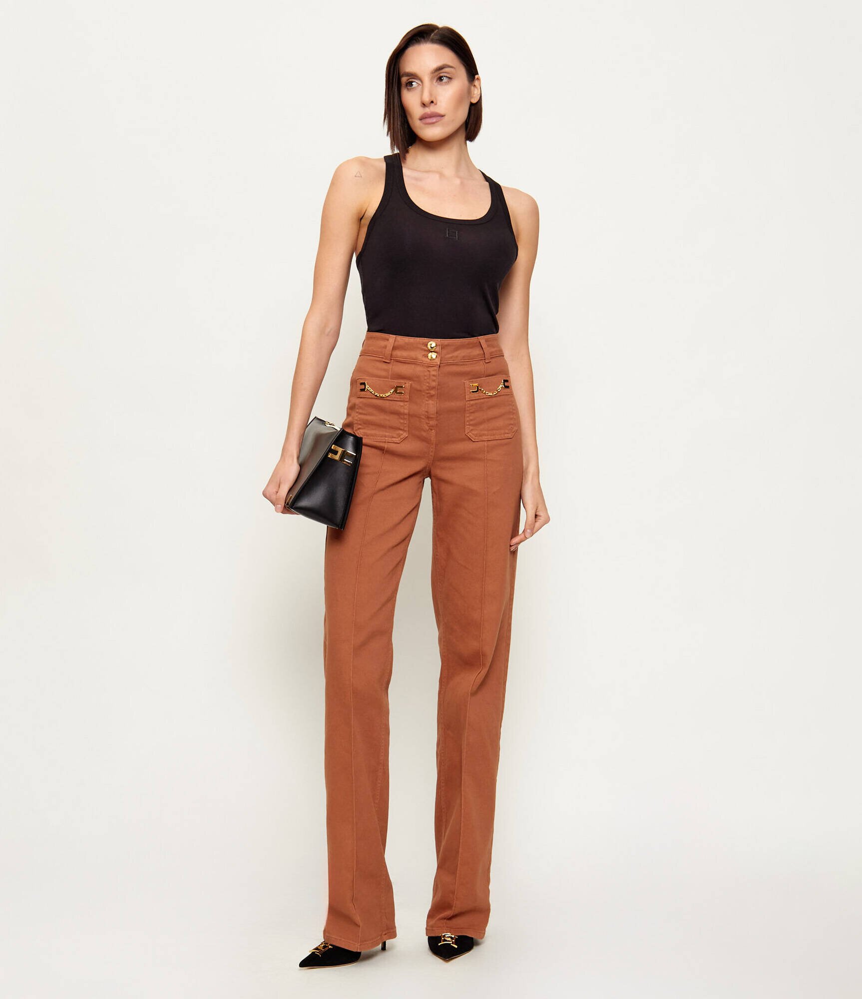 Elisabetta Franchi Top | Slim Fit cu adaos de lână