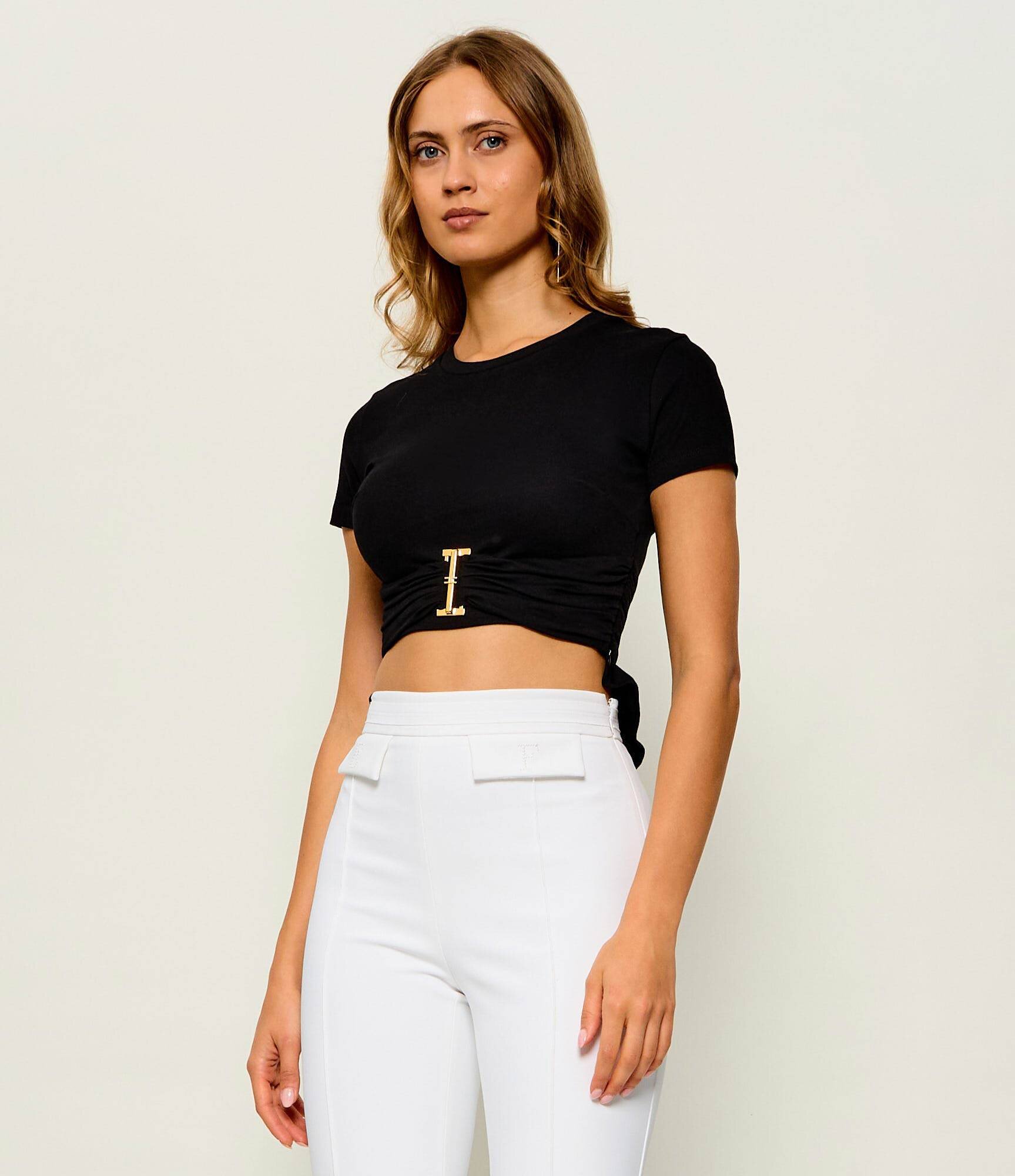 Elisabetta Franchi Tricou | Cropped Fit