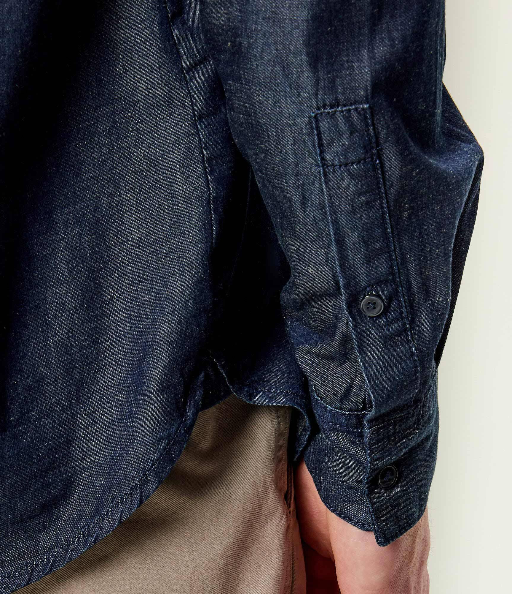 Emporio Armani Cămașă | regular fit | cu adaos de in