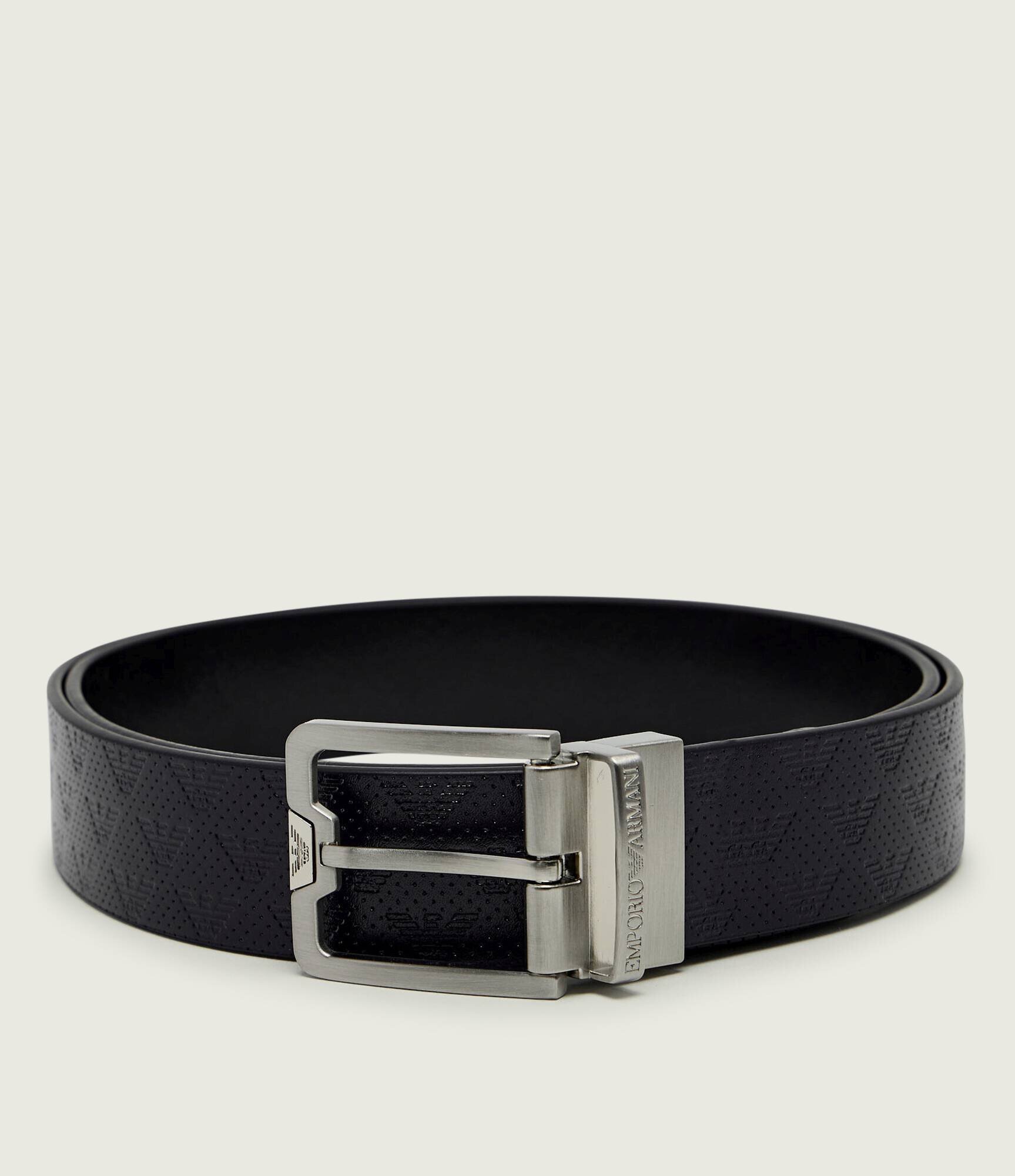 Emporio Armani Curea din piele cu două fețe TONGUE