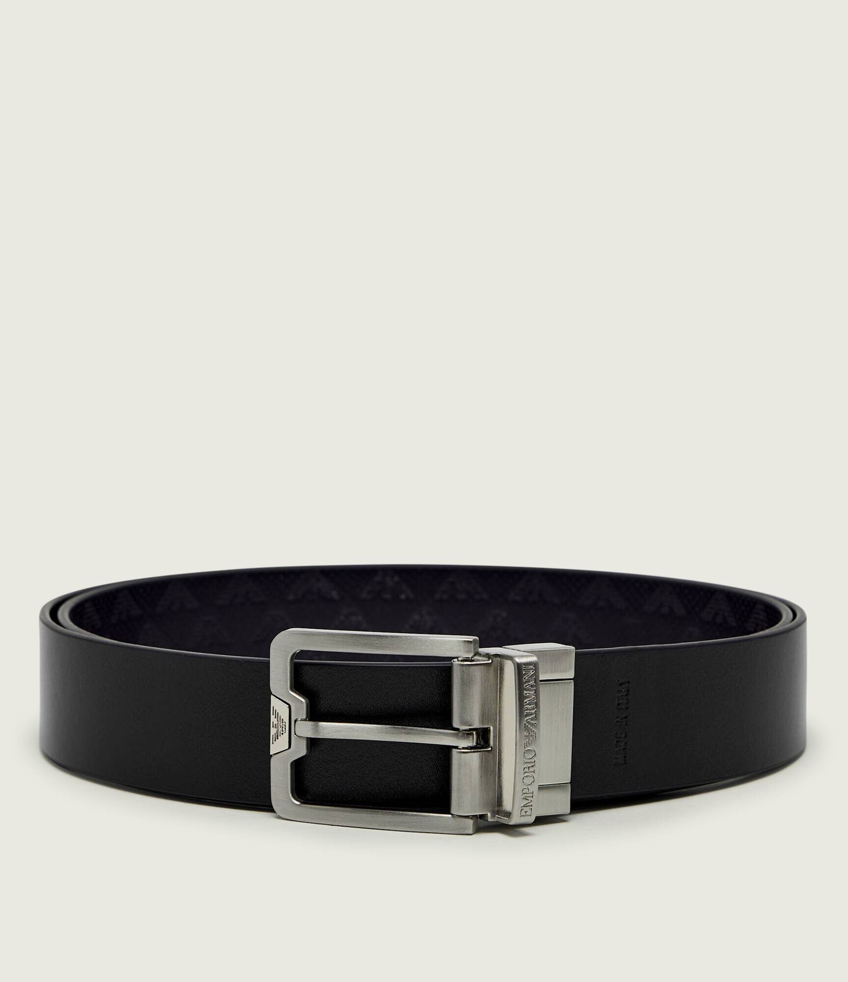 Emporio Armani Curea din piele cu două fețe TONGUE