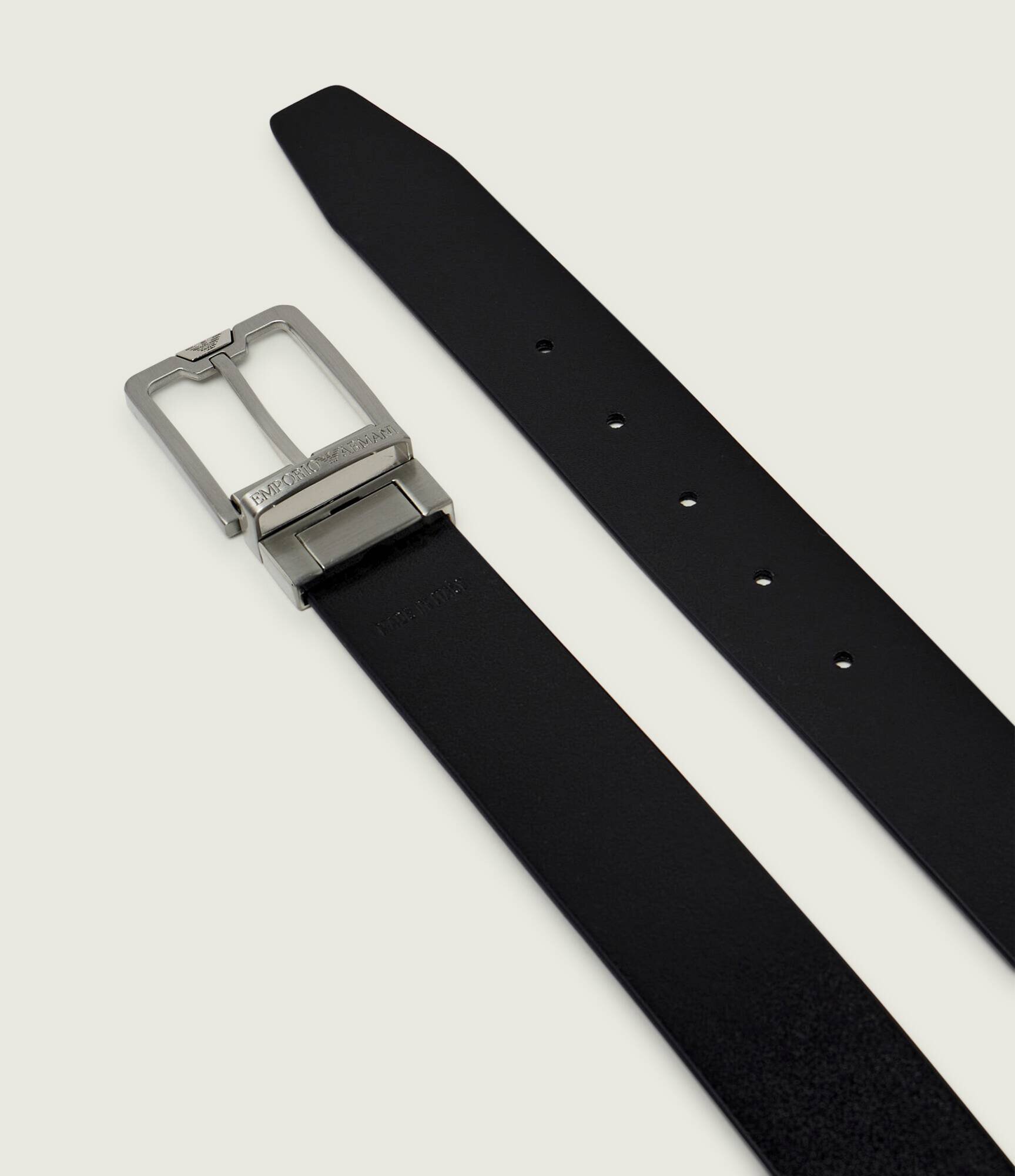 Emporio Armani Curea din piele cu două fețe TONGUE