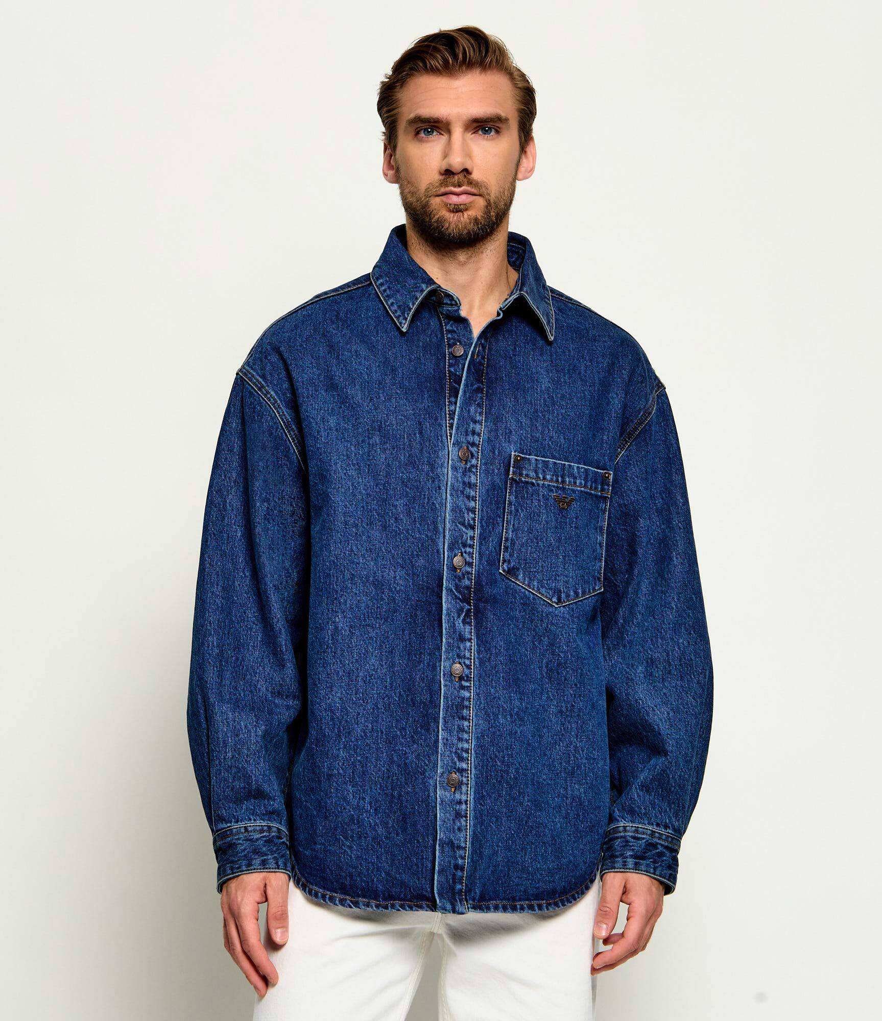Emporio Armani De blugi cămașă | regular fit