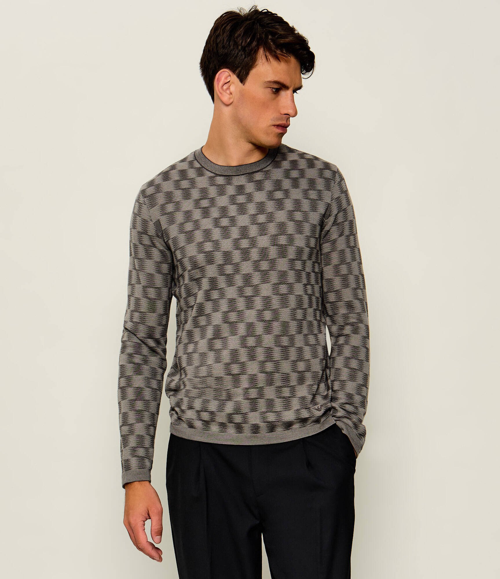 Emporio Armani De lână pulover PULLOVER | Slim Fit
