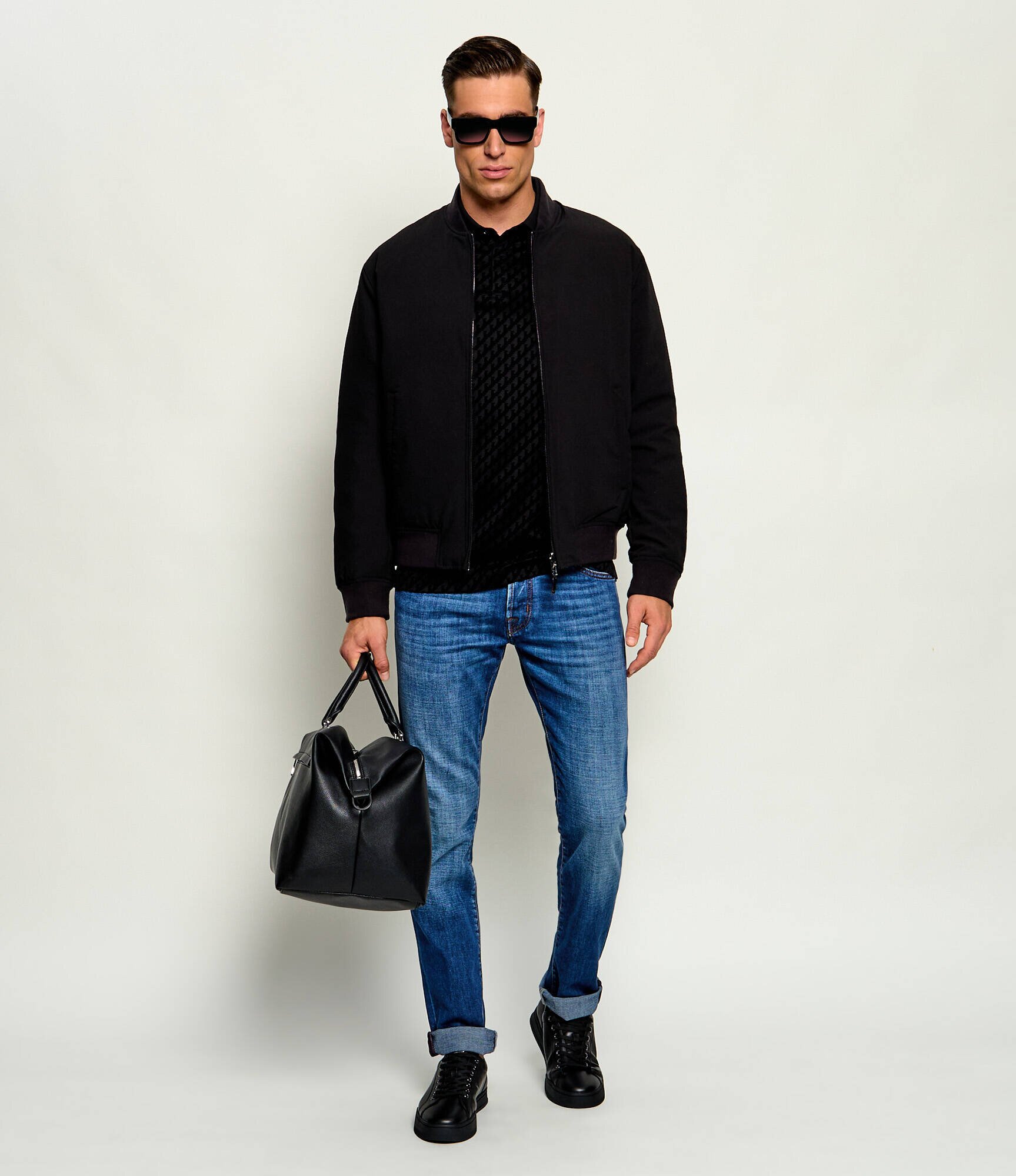 Emporio Armani De puf cu două fețe geacă bomber | regular fit